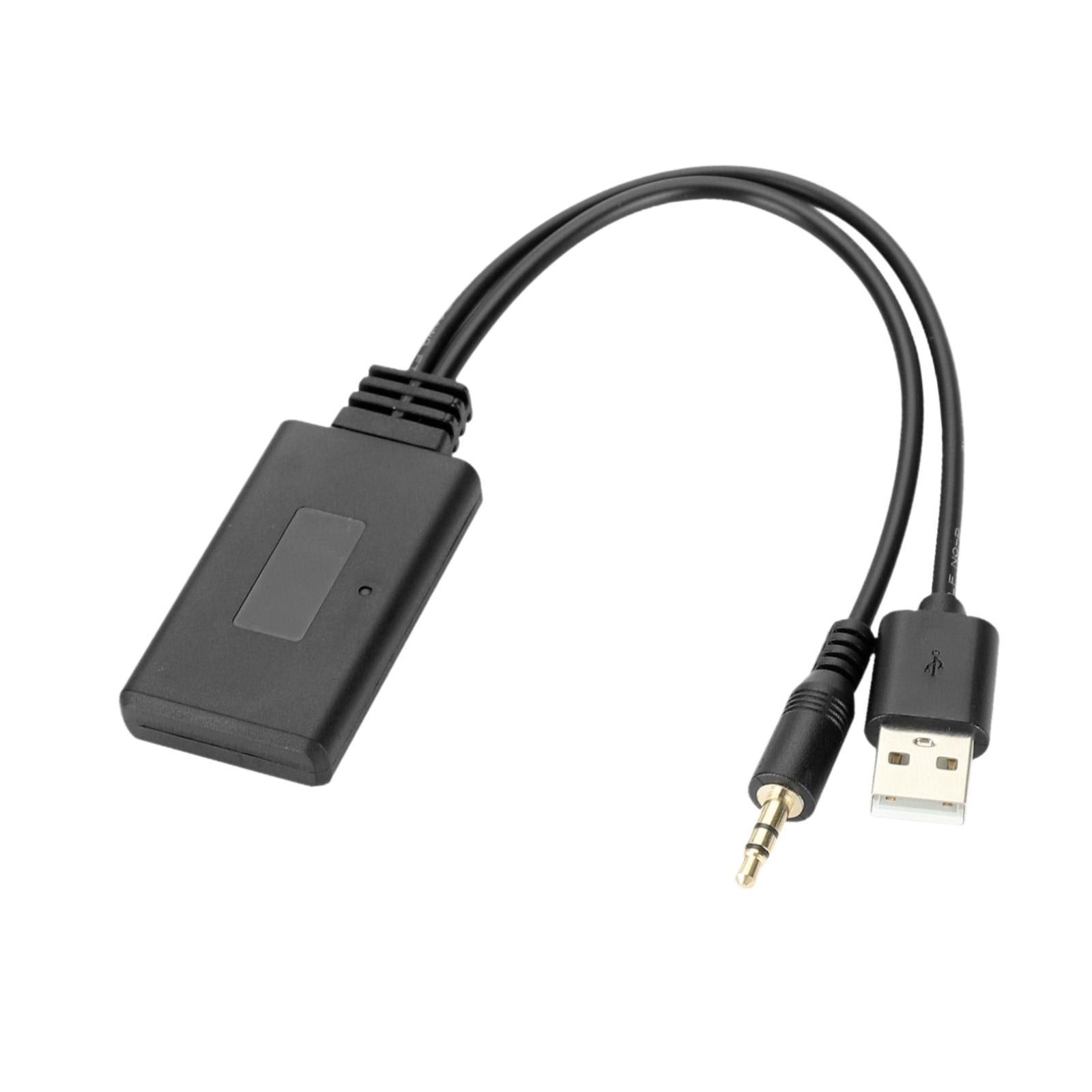 Car Music Adapter Black Easy Use Audio Receiver for Car Headphones Home
