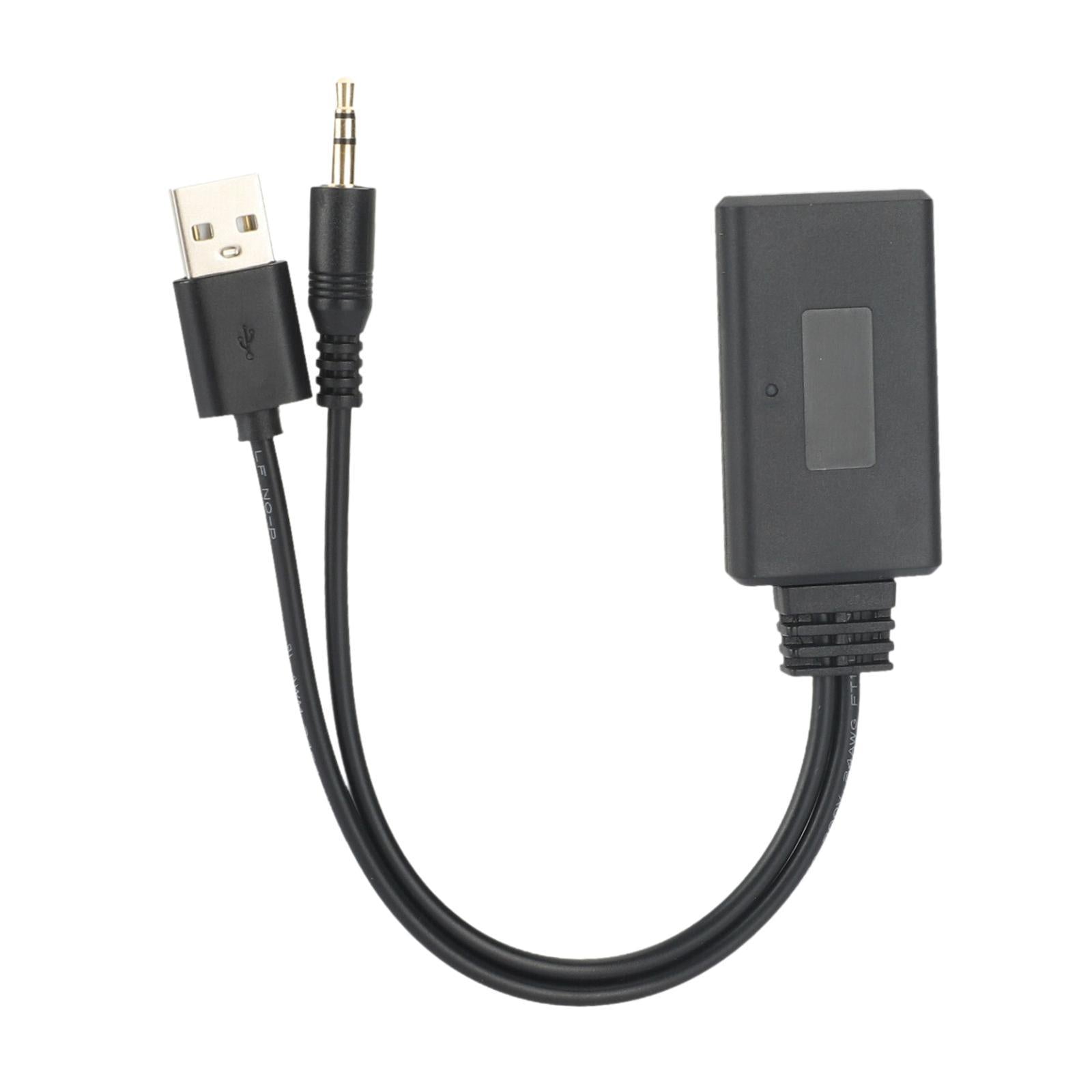 Car Music Adapter Black Easy Use Audio Receiver for Car Headphones Home