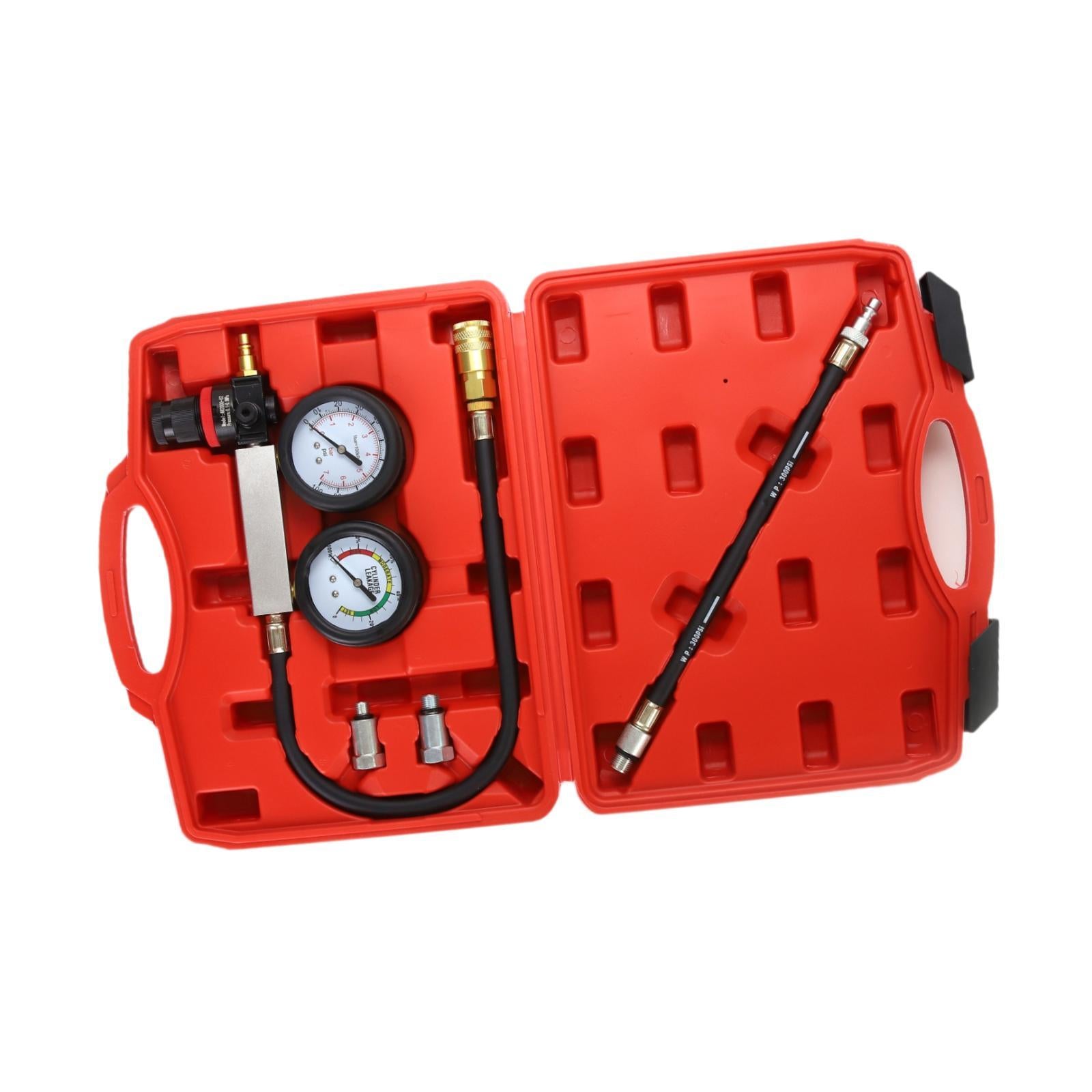 Engine Compression Tester Car Leakage Detector Cylinder Leak Down Tester Kit