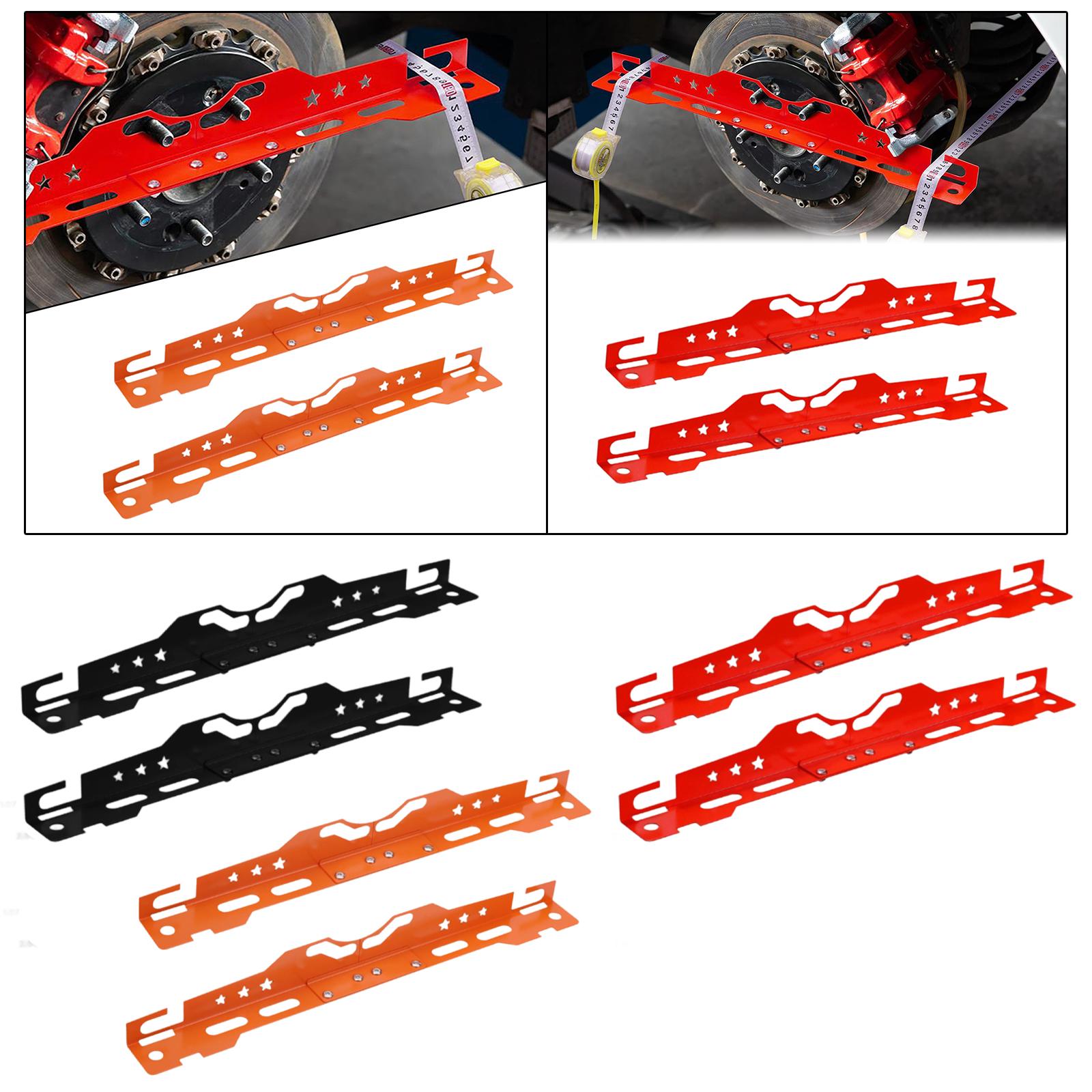 2x Heavy Duty Wheel Alignment Tools Aluminum Alloy for Truck Automotive Orange