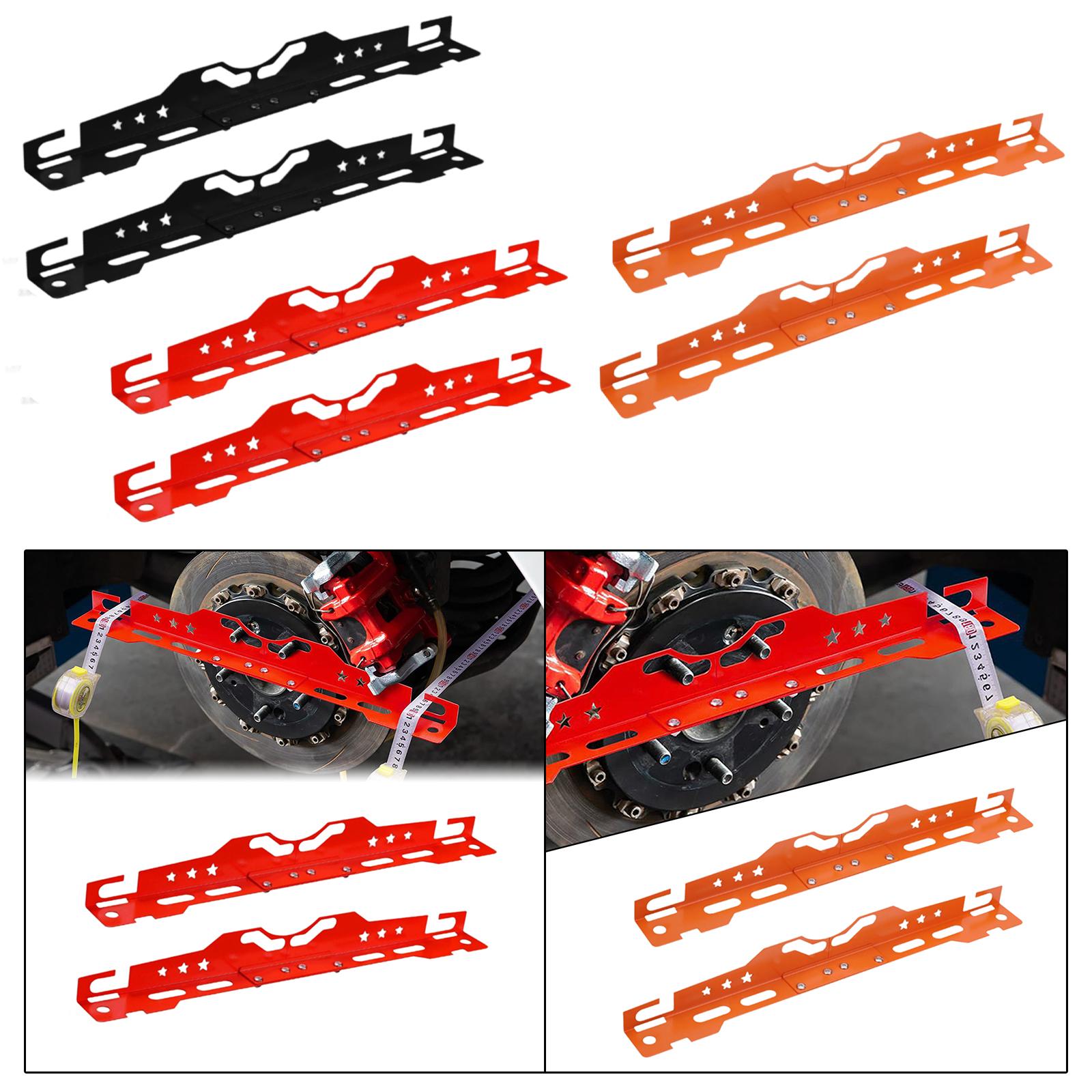 2x Heavy Duty Wheel Alignment Tools Aluminum Alloy for Truck Automotive Orange