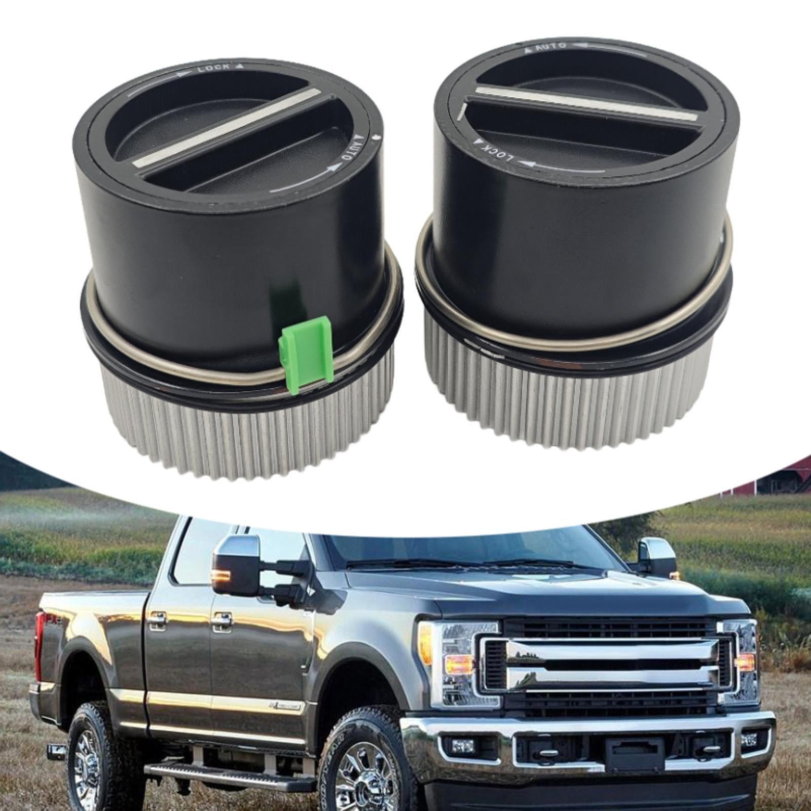 2 Pieces Auto Front Wheel Locking Hubs for Ford Super Duty F250 99-04