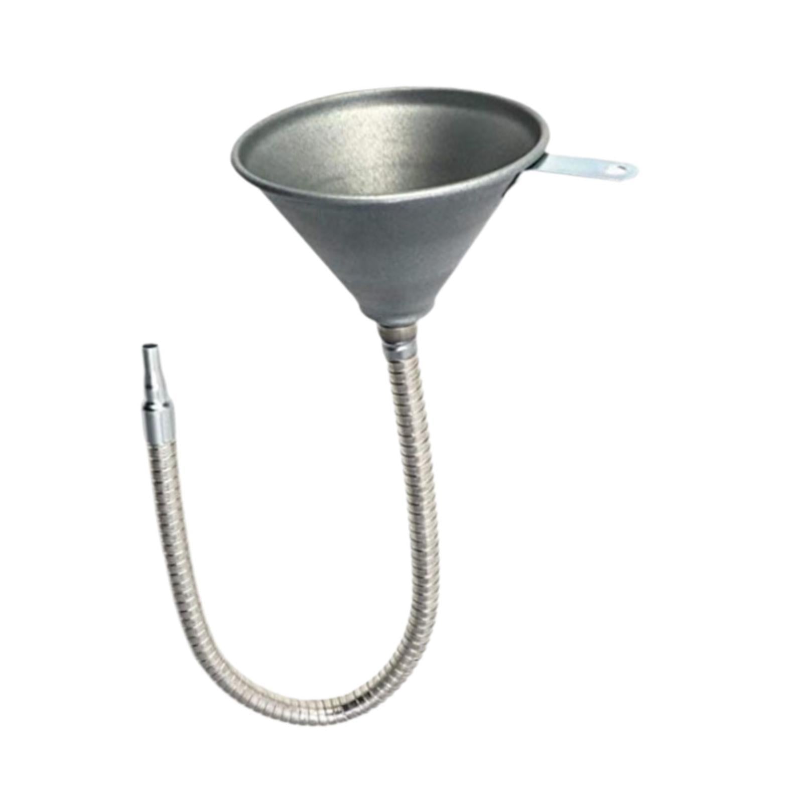 Spout Funnel Automotive Use Portable Metal Funnel for Oils Fuel Liquids 630mm Funnel