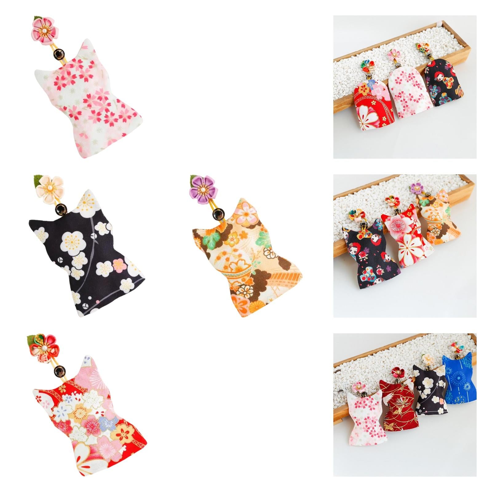 Pull Out Key Case Key Case Cover Portable Gift Cherry Blossom Car Keys Pouch Pink Cherry Bossom