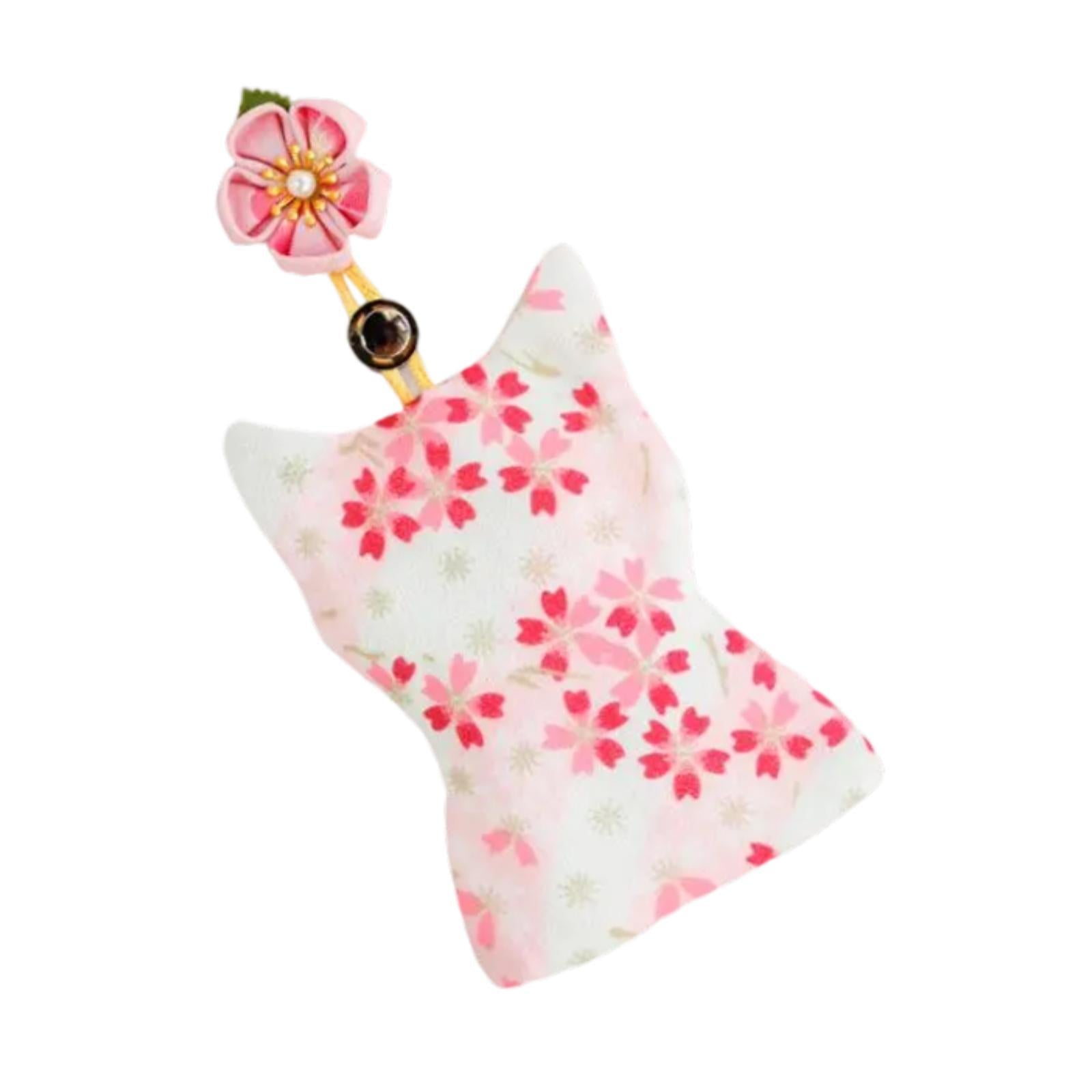 Pull Out Key Case Key Case Cover Portable Gift Cherry Blossom Car Keys Pouch Pink Cherry Bossom