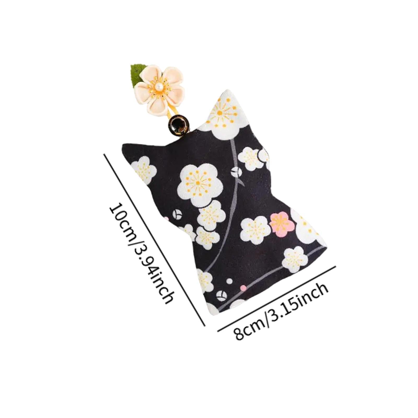 Pull Out Key Case Key Case Cover Portable Gift Cherry Blossom Car Keys Pouch Black Plum Bossom