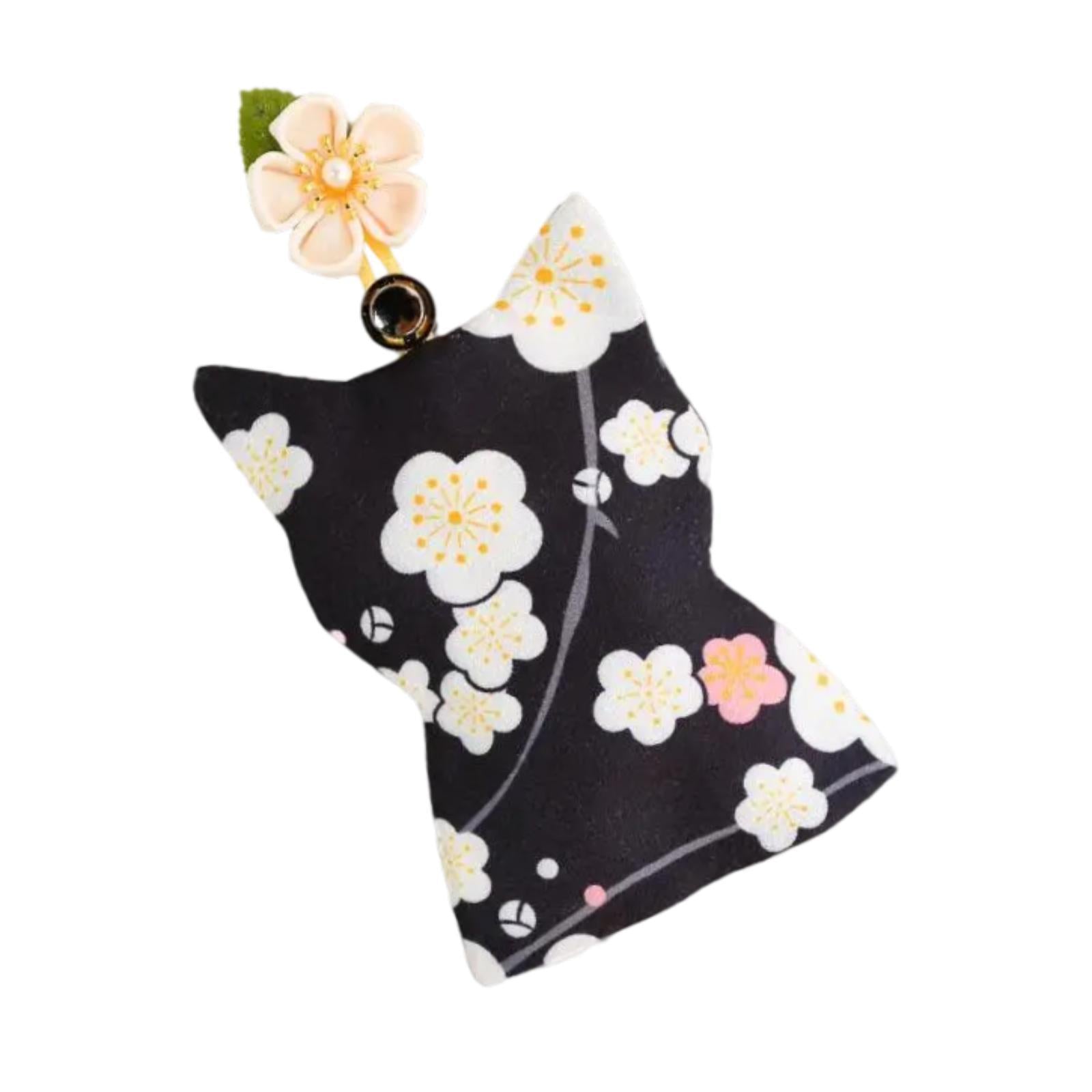 Pull Out Key Case Key Case Cover Portable Gift Cherry Blossom Car Keys Pouch Black Plum Bossom