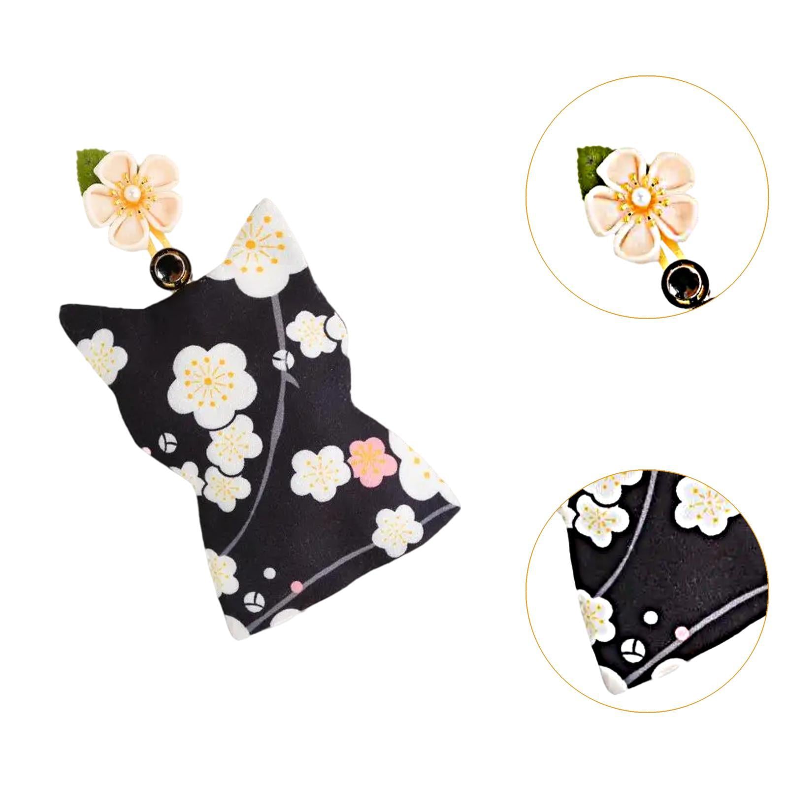 Pull Out Key Case Key Case Cover Portable Gift Cherry Blossom Car Keys Pouch Black Plum Bossom