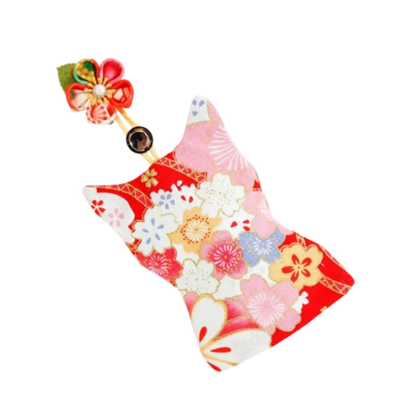 Pull Out Key Case Key Case Cover Portable Gift Cherry Blossom Car Keys Pouch Red Cherry Bossom