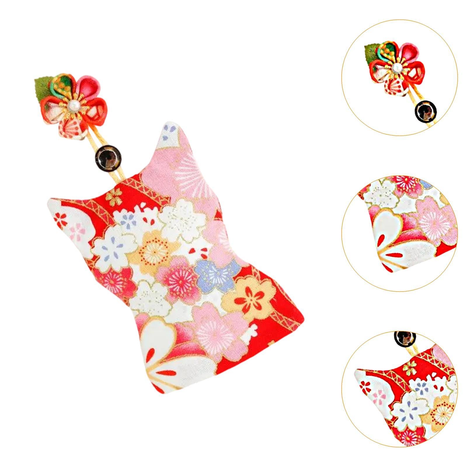 Pull Out Key Case Key Case Cover Portable Gift Cherry Blossom Car Keys Pouch Red Cherry Bossom