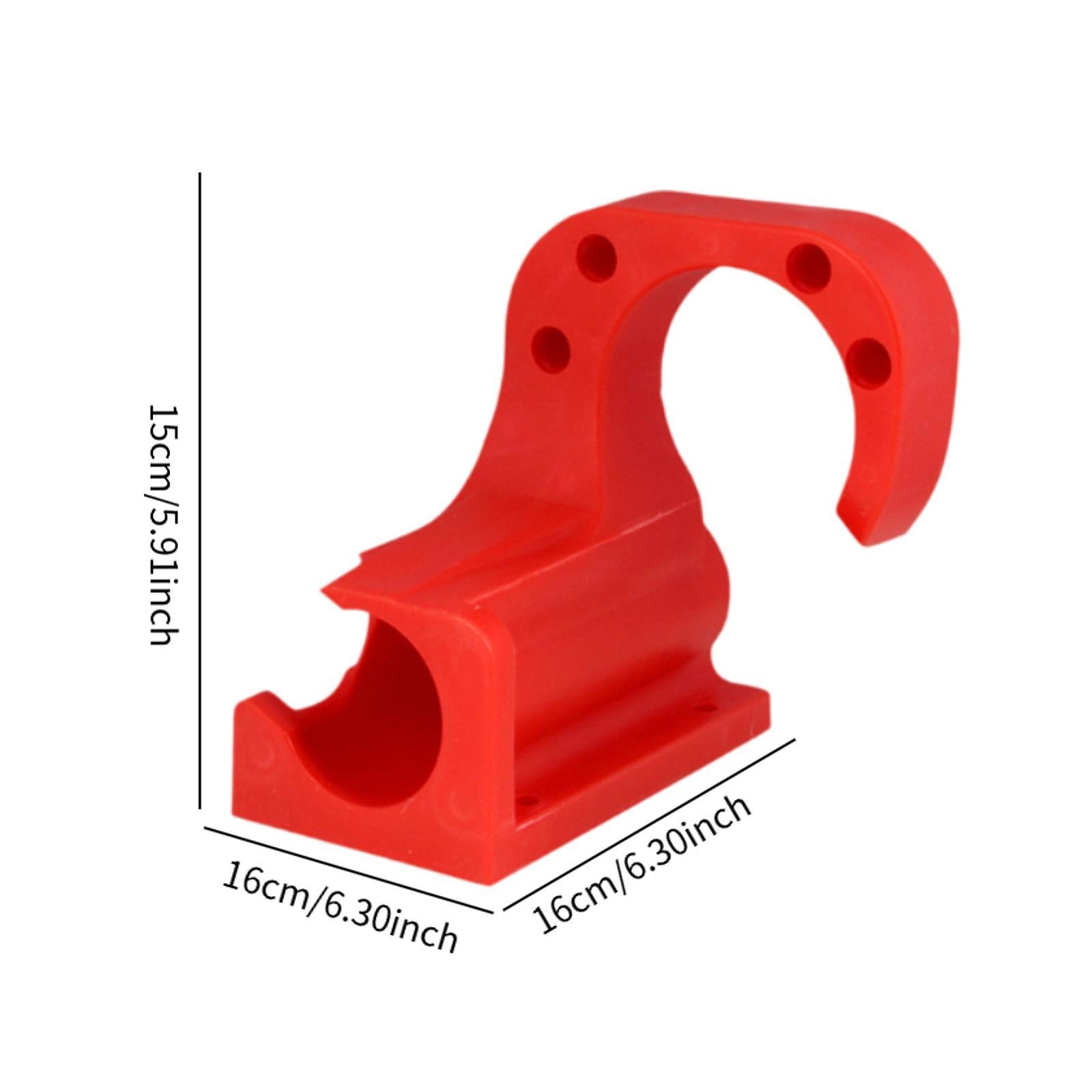 Car Washer Hose Holder Wall Mounted Bracket for Repair Shop Yard Garden Red
