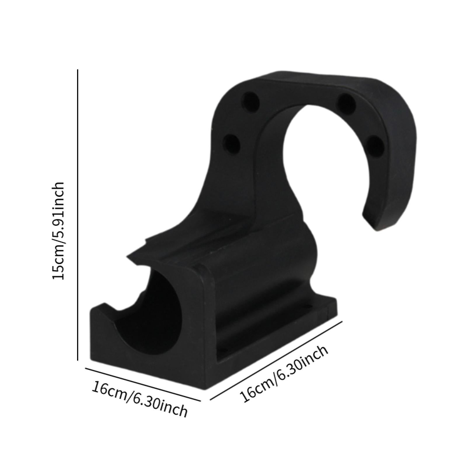 Car Washer Hose Holder Wall Mounted Bracket for Repair Shop Yard Garden Black