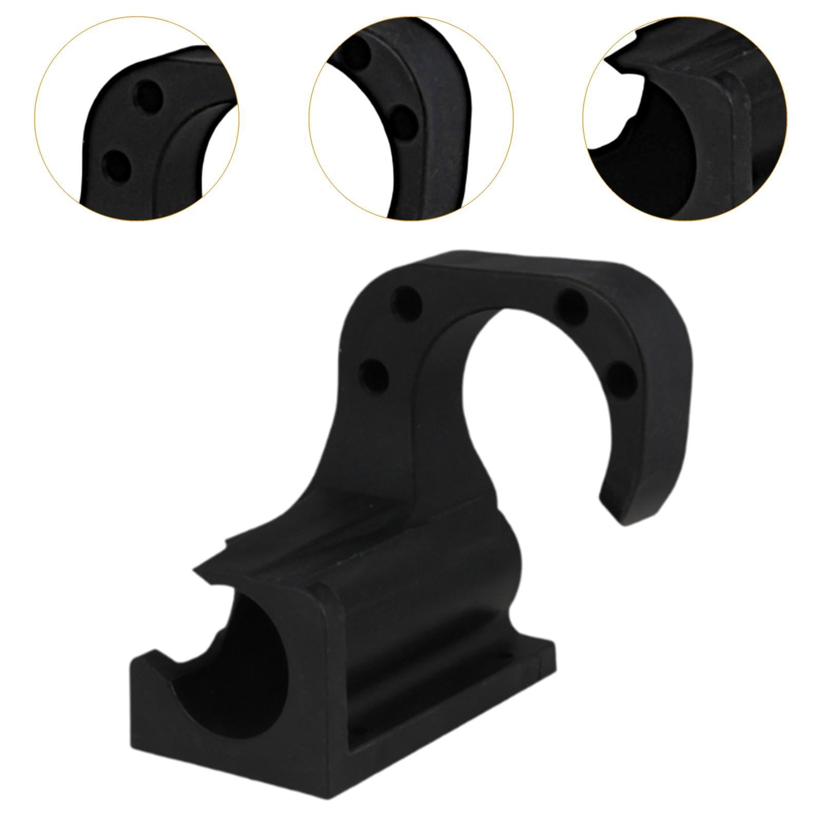 Car Washer Hose Holder Wall Mounted Bracket for Repair Shop Yard Garden Black