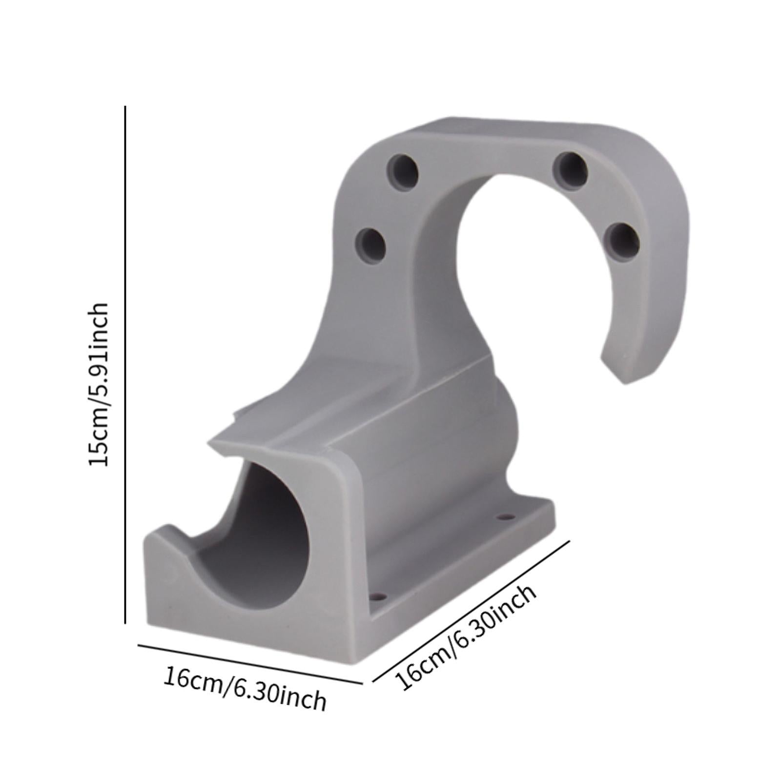 Car Washer Hose Holder Wall Mounted Bracket for Repair Shop Yard Garden Light Gray