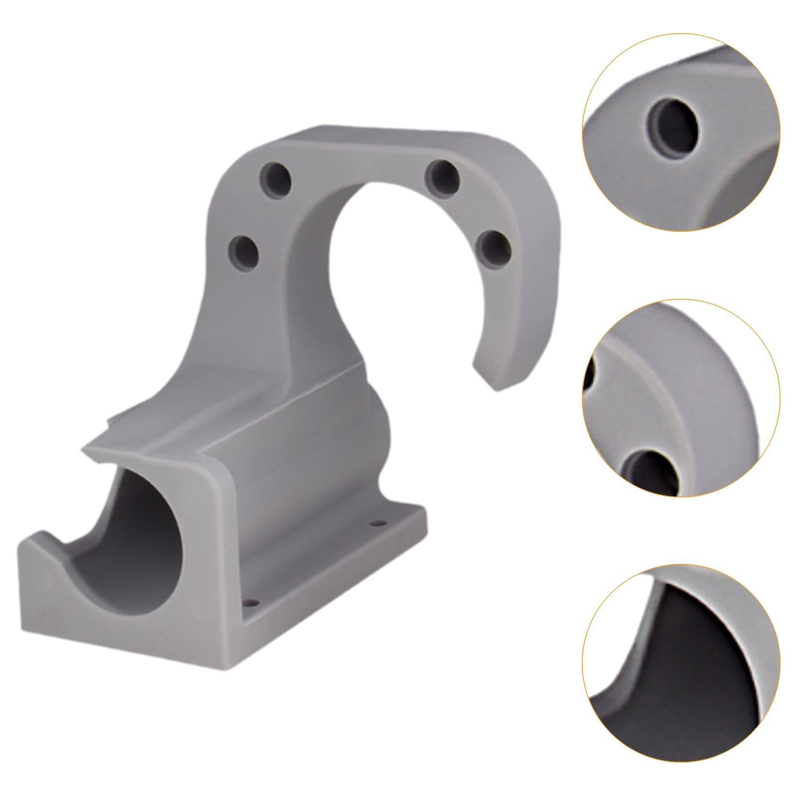 Car Washer Hose Holder Wall Mounted Bracket for Repair Shop Yard Garden Light Gray