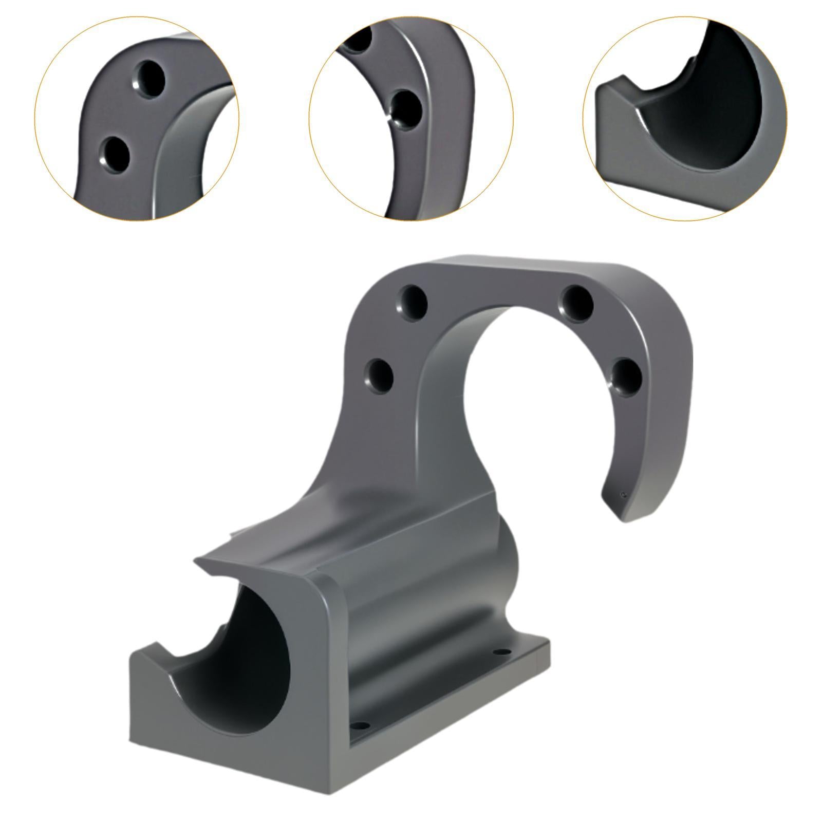 Car Washer Hose Holder Wall Mounted Bracket for Repair Shop Yard Garden Dark Gray