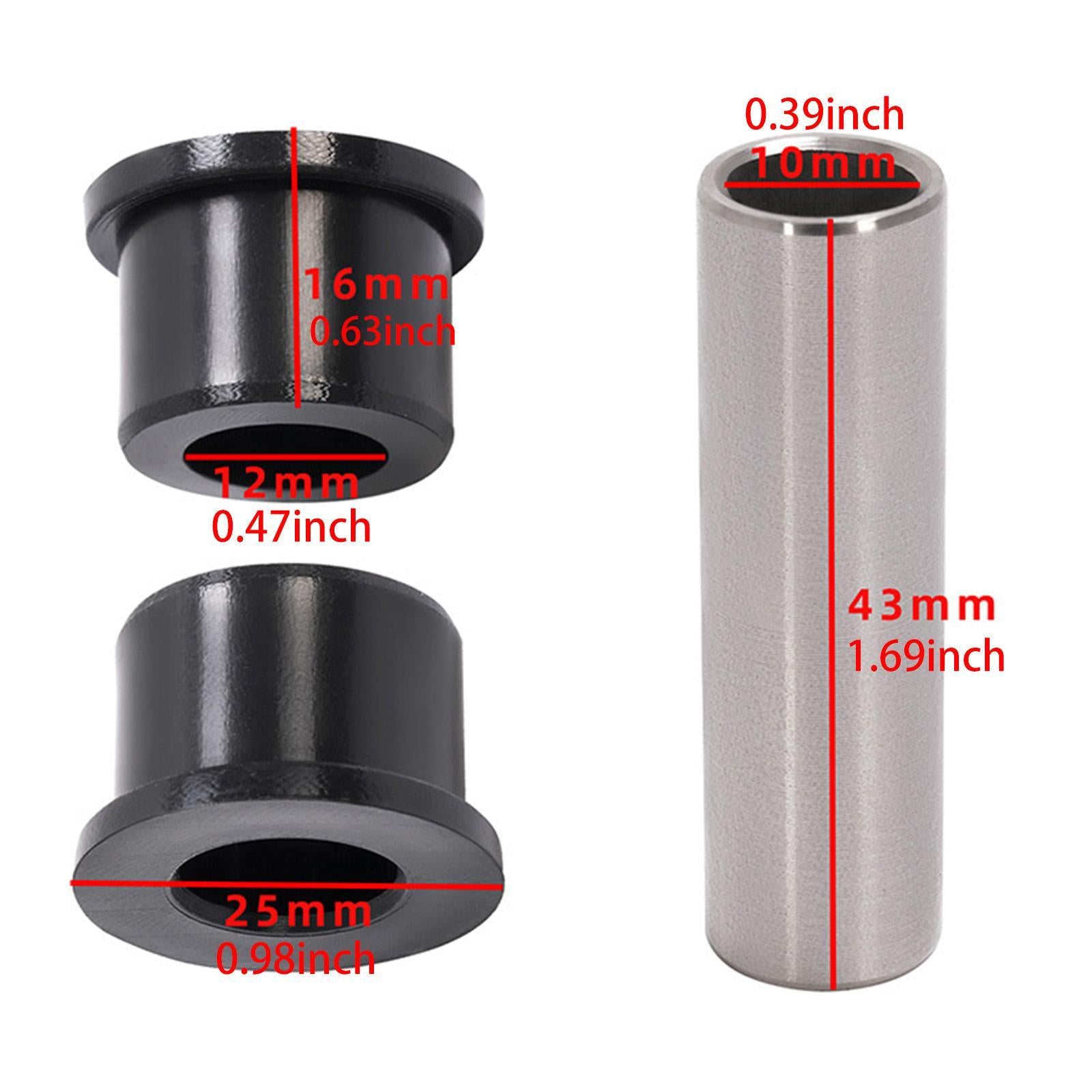 24 Pieces Front A Arm Bushings Kit for Sportrax450 04-05 TRX 400x 09-14