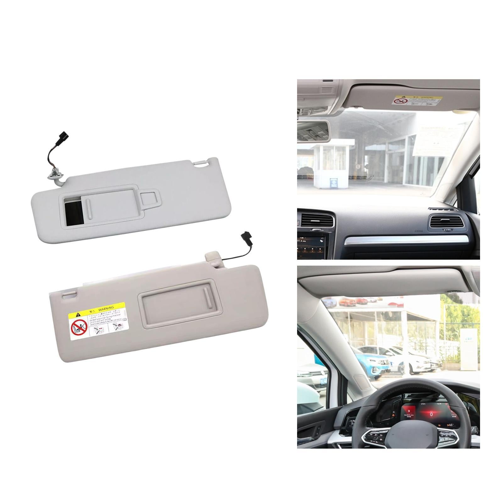 Front Sun Visor with Makeup Mirror Vehicle Replacing for VW Golf MK7 cc Left 5GG857551