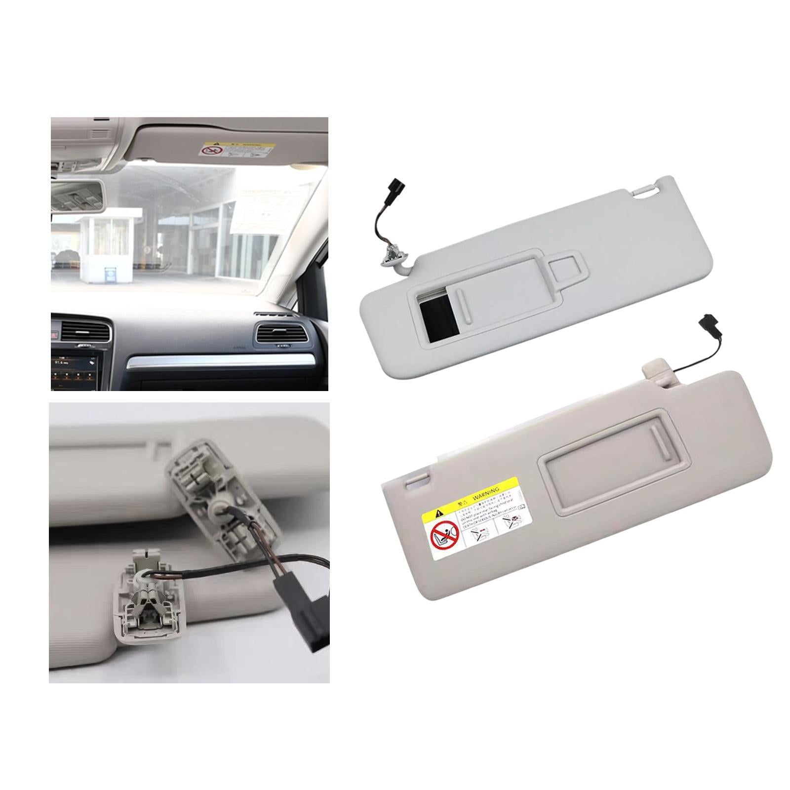 Front Sun Visor with Makeup Mirror Vehicle Replacing for VW Golf MK7 cc Left 5GG857551
