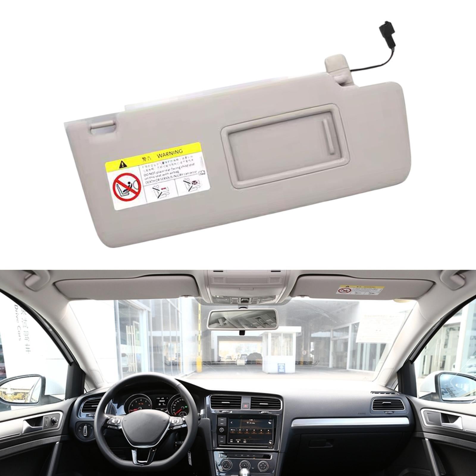Front Sun Visor with Makeup Mirror Vehicle Replacing for VW Golf MK7 cc Right 5GG857552
