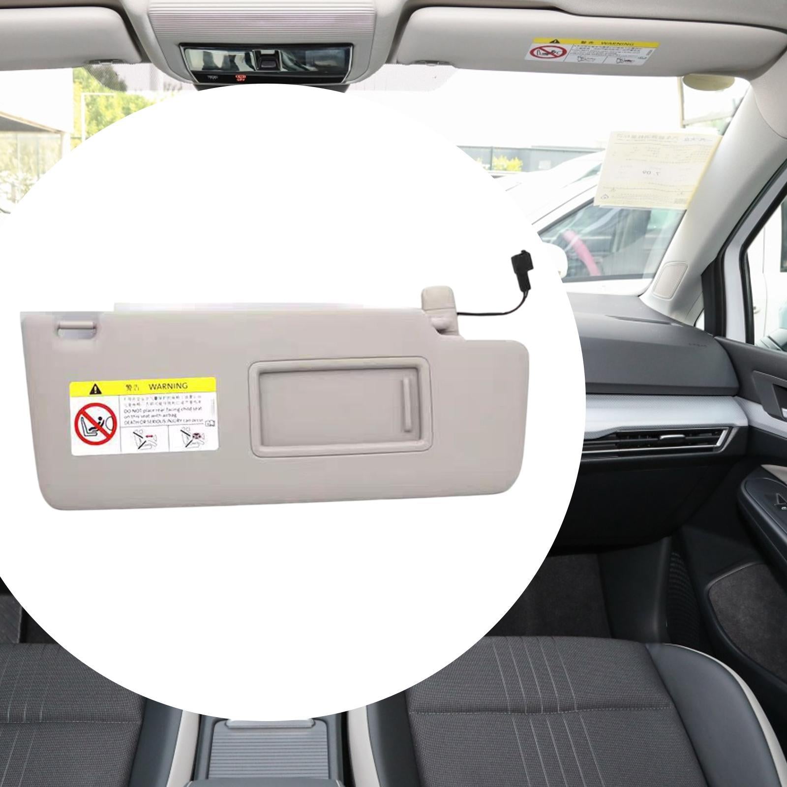 Front Sun Visor with Makeup Mirror Vehicle Replacing for VW Golf MK7 cc Right 5GG857552