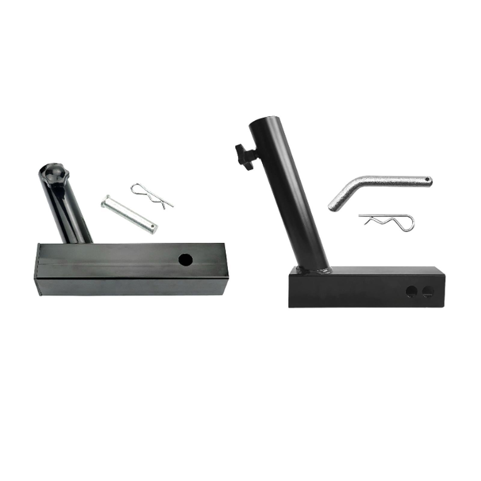 Flag Pole Mount Heavy Duty Black Flagpole Holder for Rvs Trucks Simple Hole