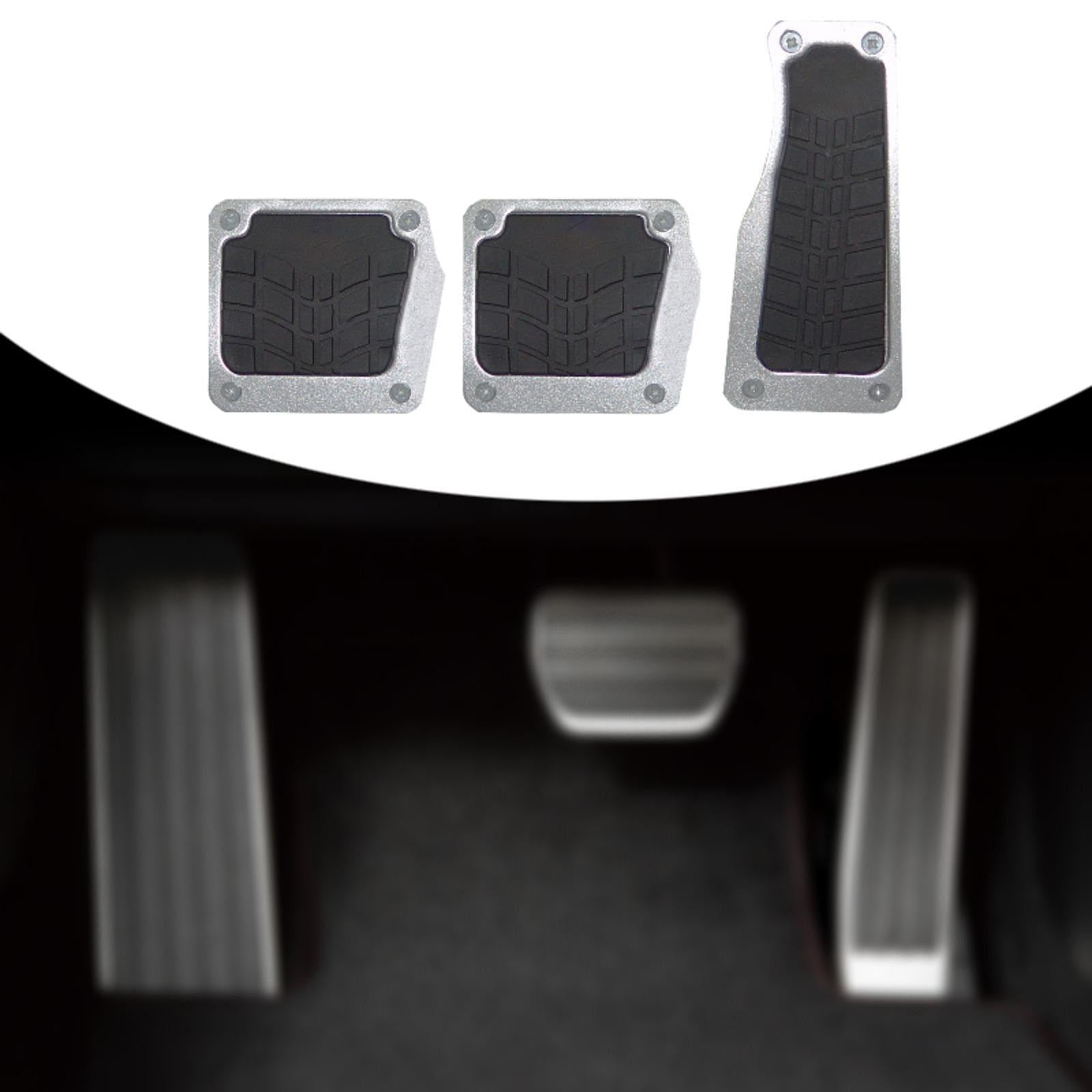 Generic Car Pedal Pads Repair for Automotive SUV Automobile Accessories Silver