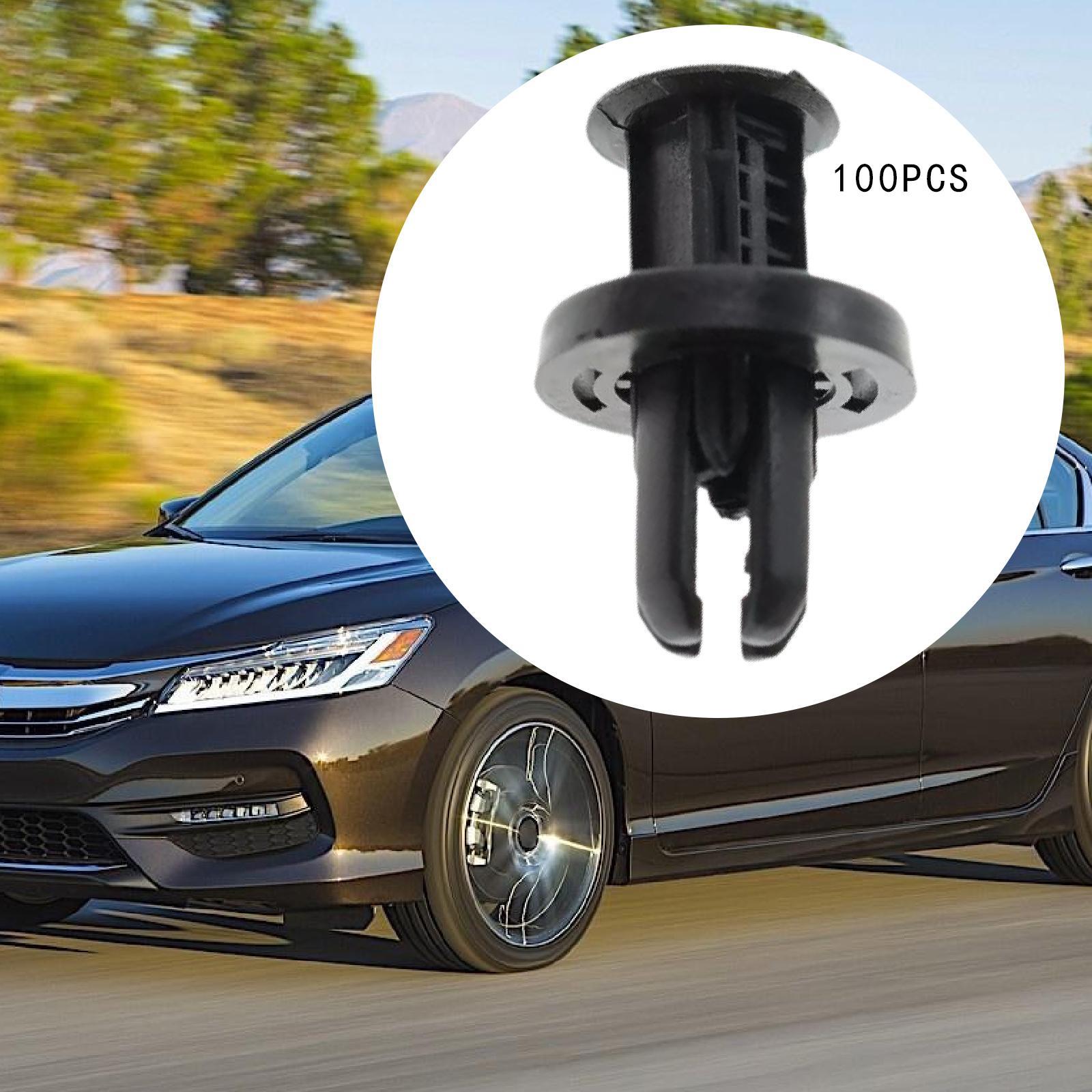 100 Pieces Front Rear Bumper Retainer Clips 91505TM8003 for Honda Acura