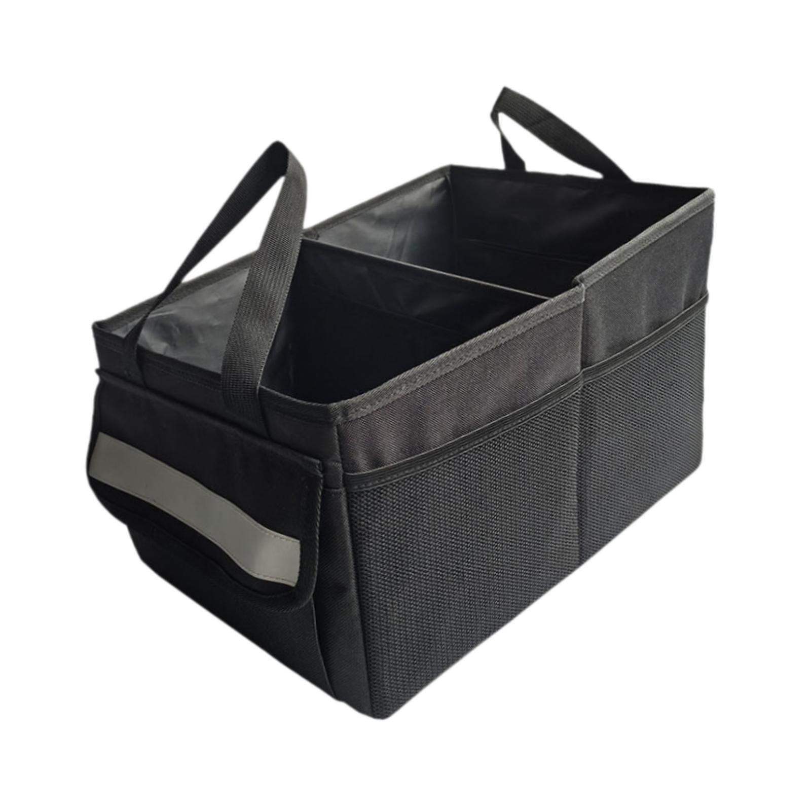 Car Trunk Organizer Black for SUV Truck Sedan Grocery Cargo