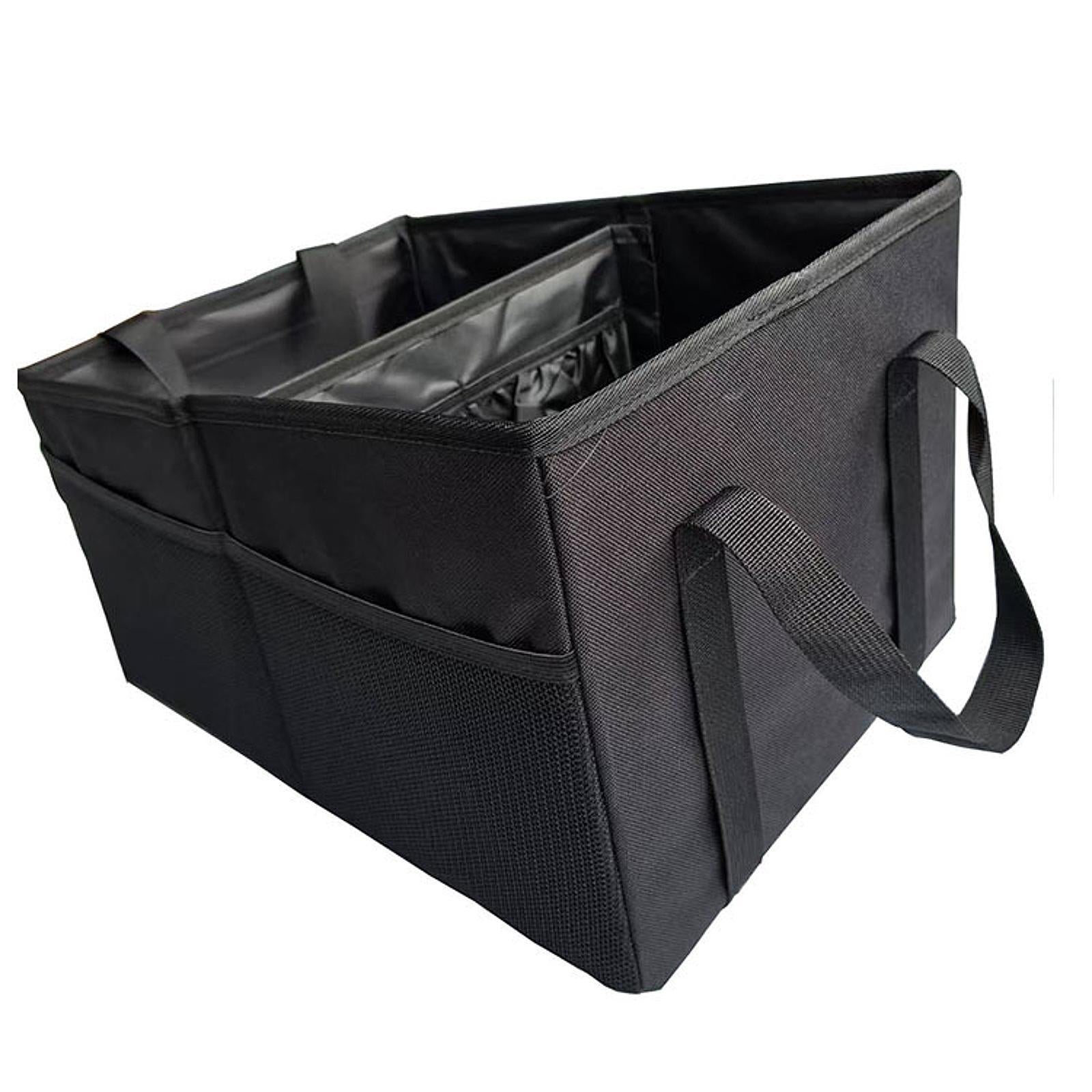 Car Trunk Organizer Black for SUV Truck Sedan Grocery Cargo
