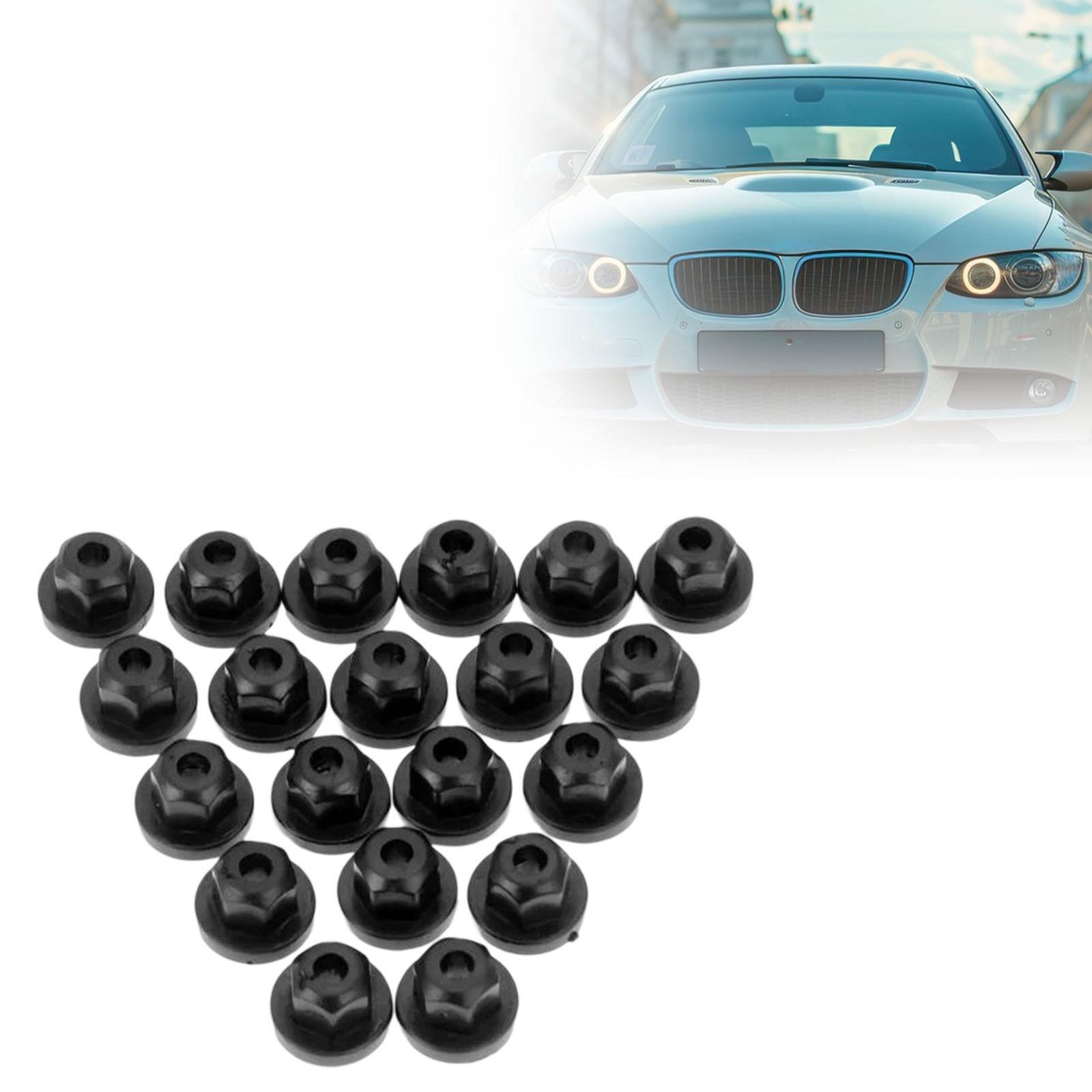 20 Pieces Body Nuts Flange Clips 003-990-02-51 Replace for BMW 7 Series
