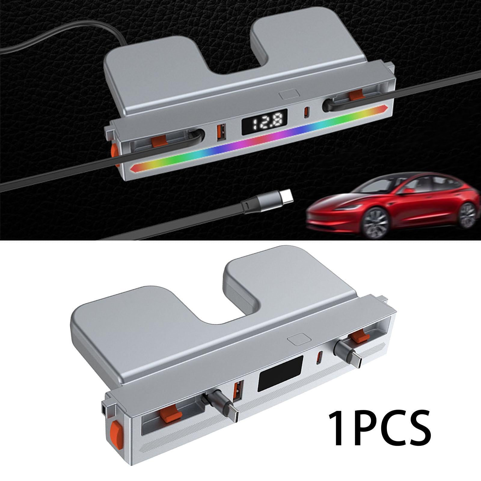 Central Console USB Hub Multi Ports Practical for Tesla Model Y Model 3