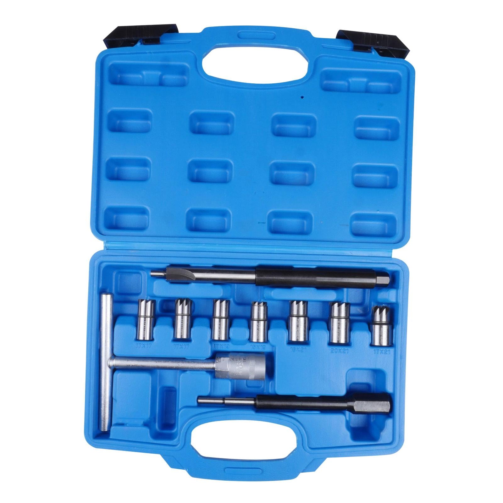Diesel Injector Seat Cutter Tool Set Automotive Accessories with Storage Box 7Pcs