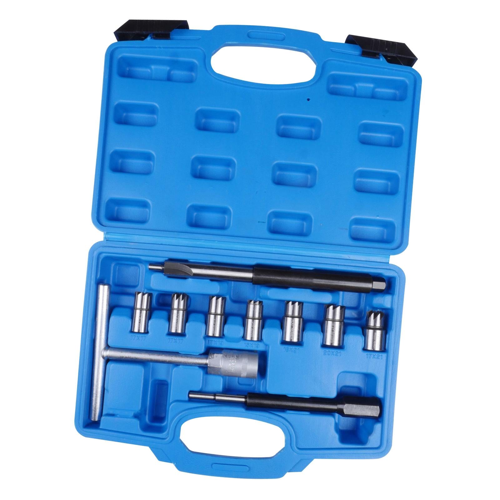 Diesel Injector Seat Cutter Tool Set Automotive Accessories with Storage Box 7Pcs