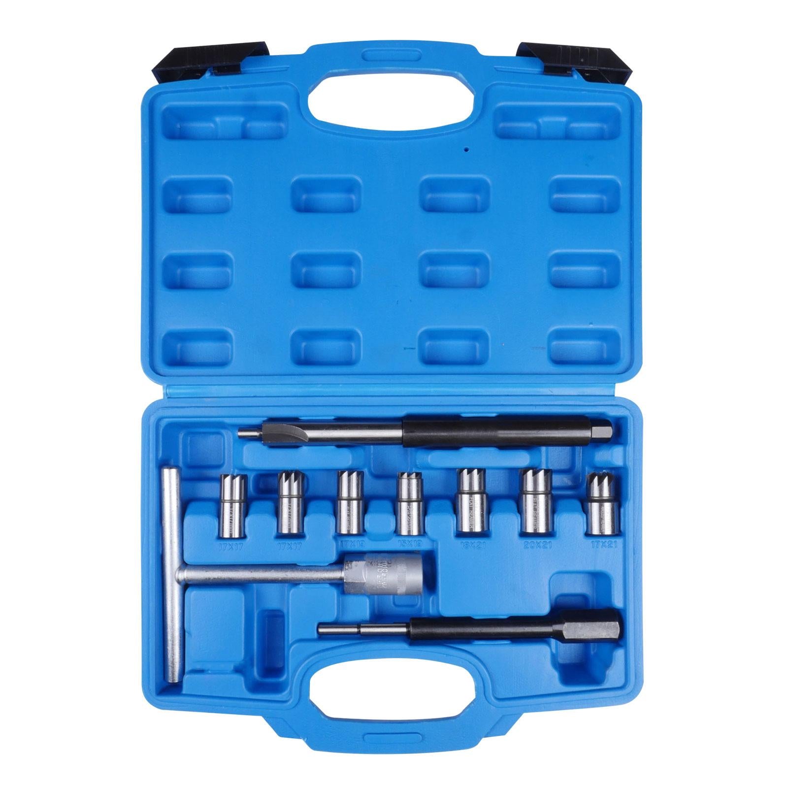 Diesel Injector Seat Cutter Tool Set Automotive Accessories with Storage Box 7Pcs