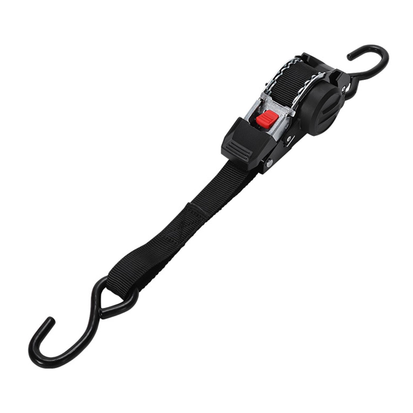 Retractable Ratchet Strap Auto Retract Ratchet Tie Down Strap for Kayak