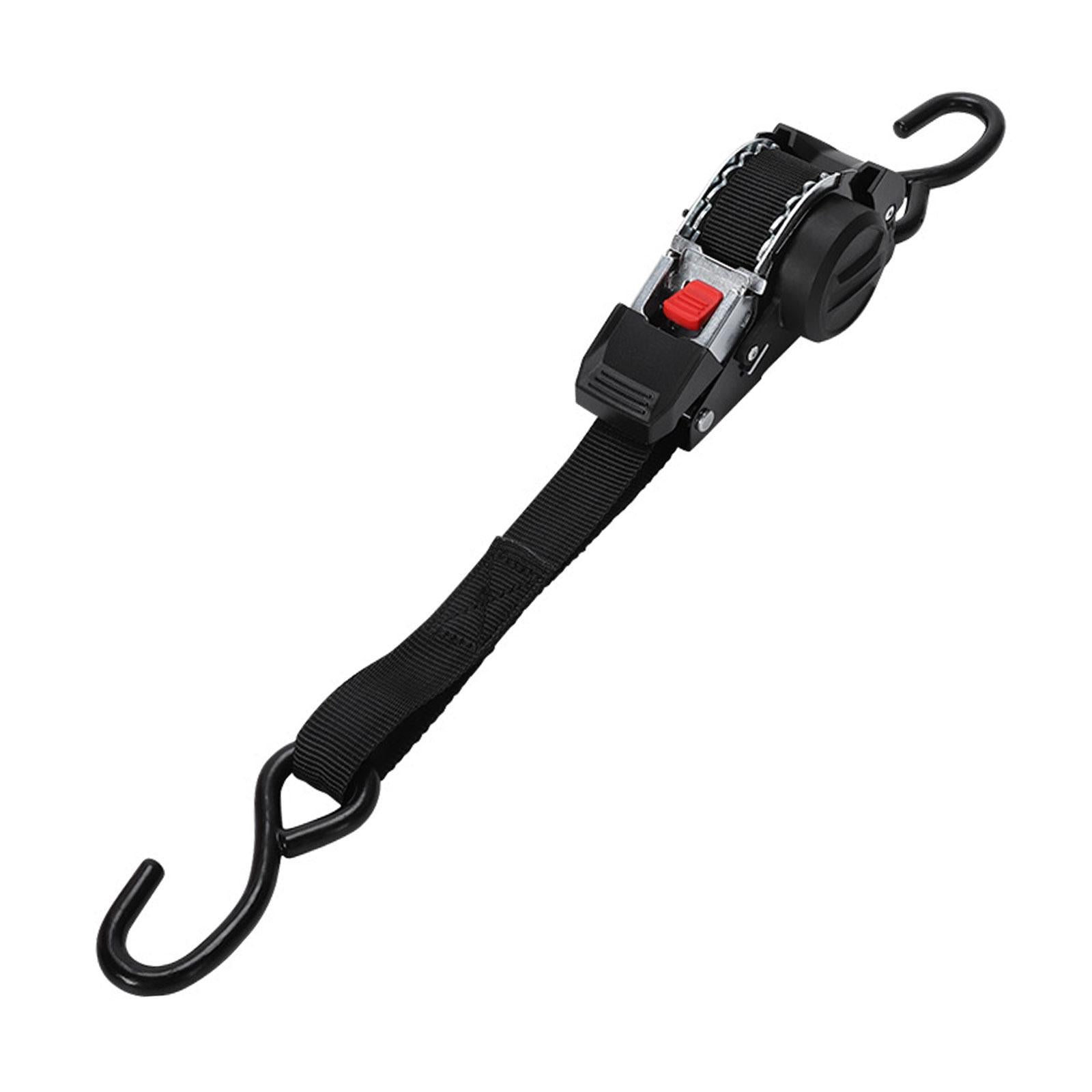 Retractable Ratchet Strap Auto Retract Ratchet Tie Down Strap for Kayak