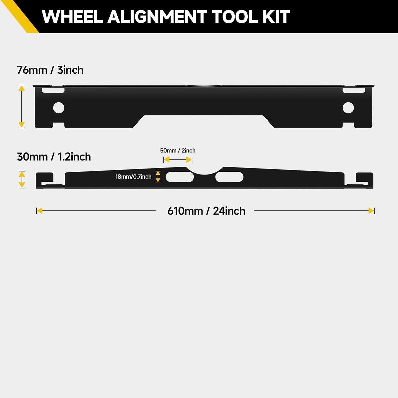 2x Wheel Alignment Tool Plate Premium High Performance Car Maintenance Tools