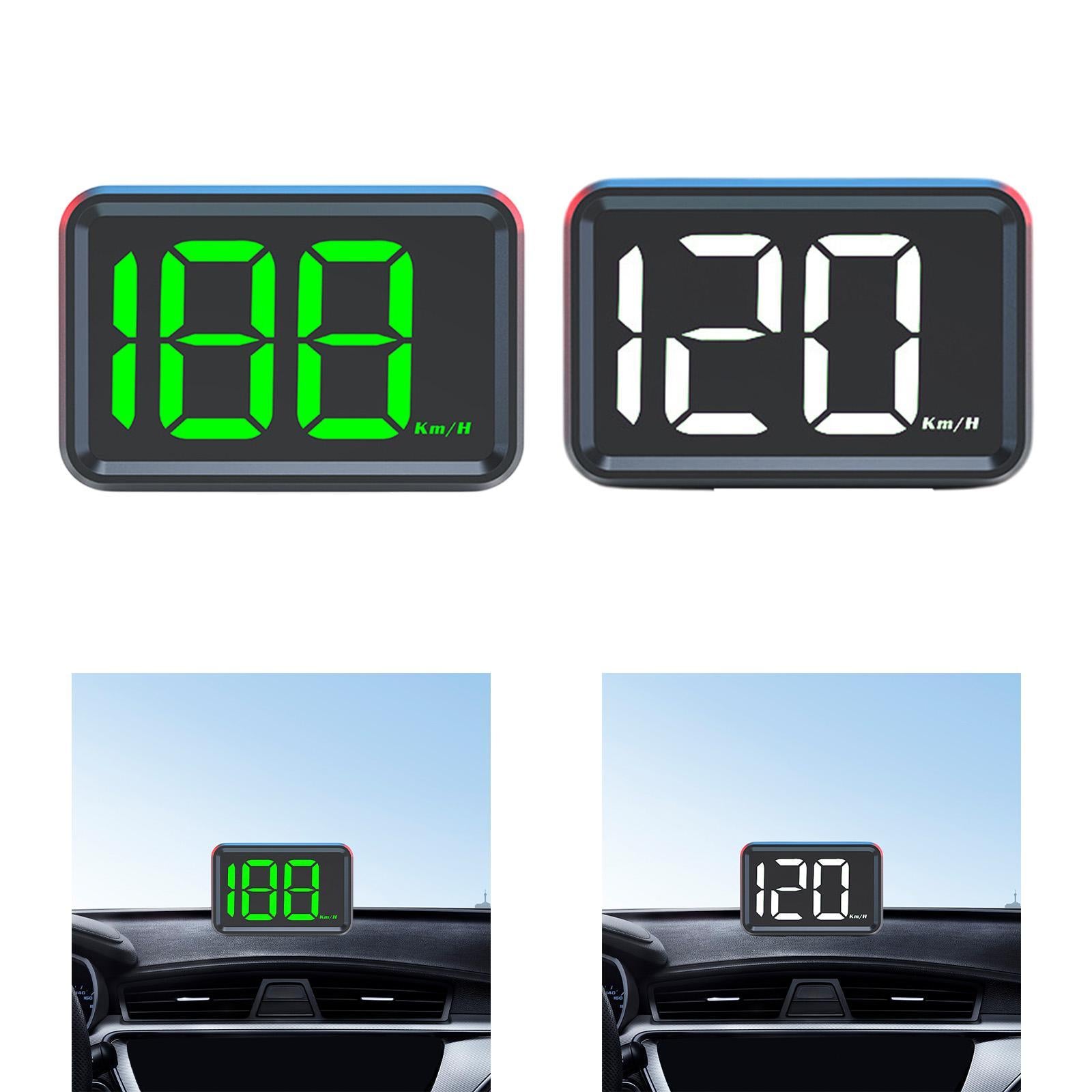 Generic HUD Speedometer 5V Comfortable Heads up Display for Motorcycles Green