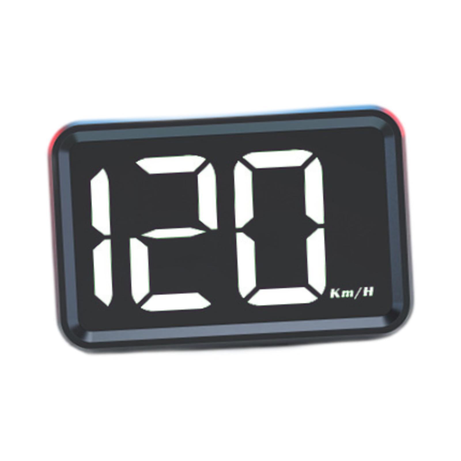 Generic HUD Speedometer 5V Comfortable Heads up Display for Motorcycles White