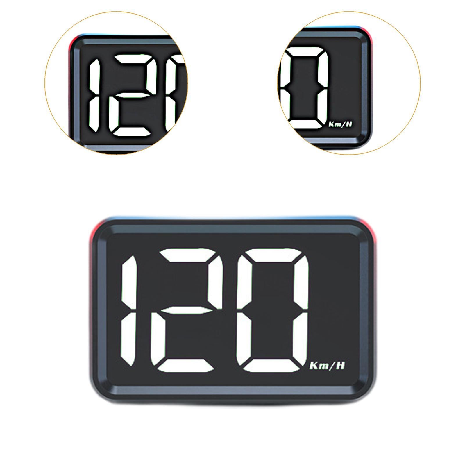 Generic HUD Speedometer 5V Comfortable Heads up Display for Motorcycles White