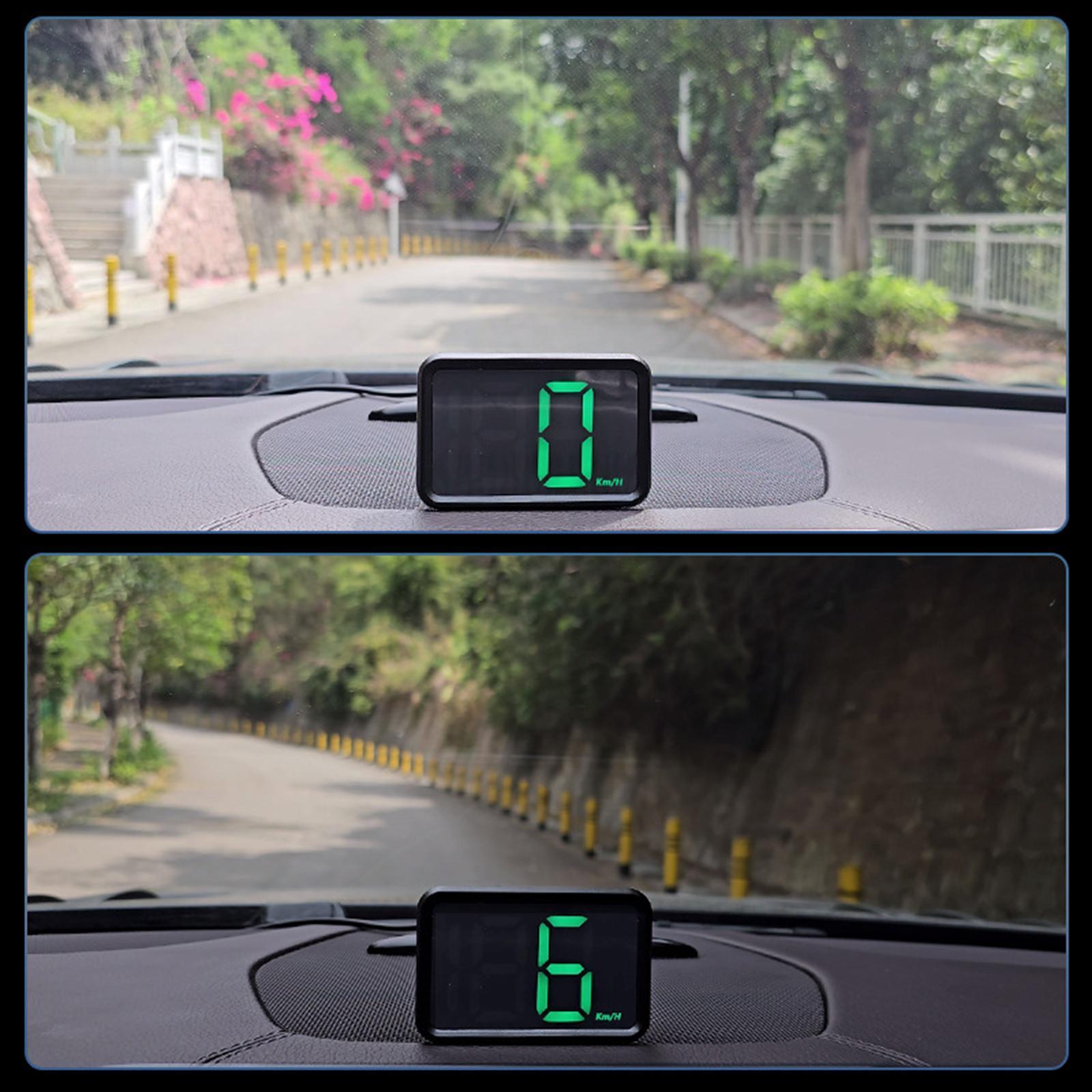 Generic HUD Speedometer 5V Comfortable Heads up Display for Motorcycles White