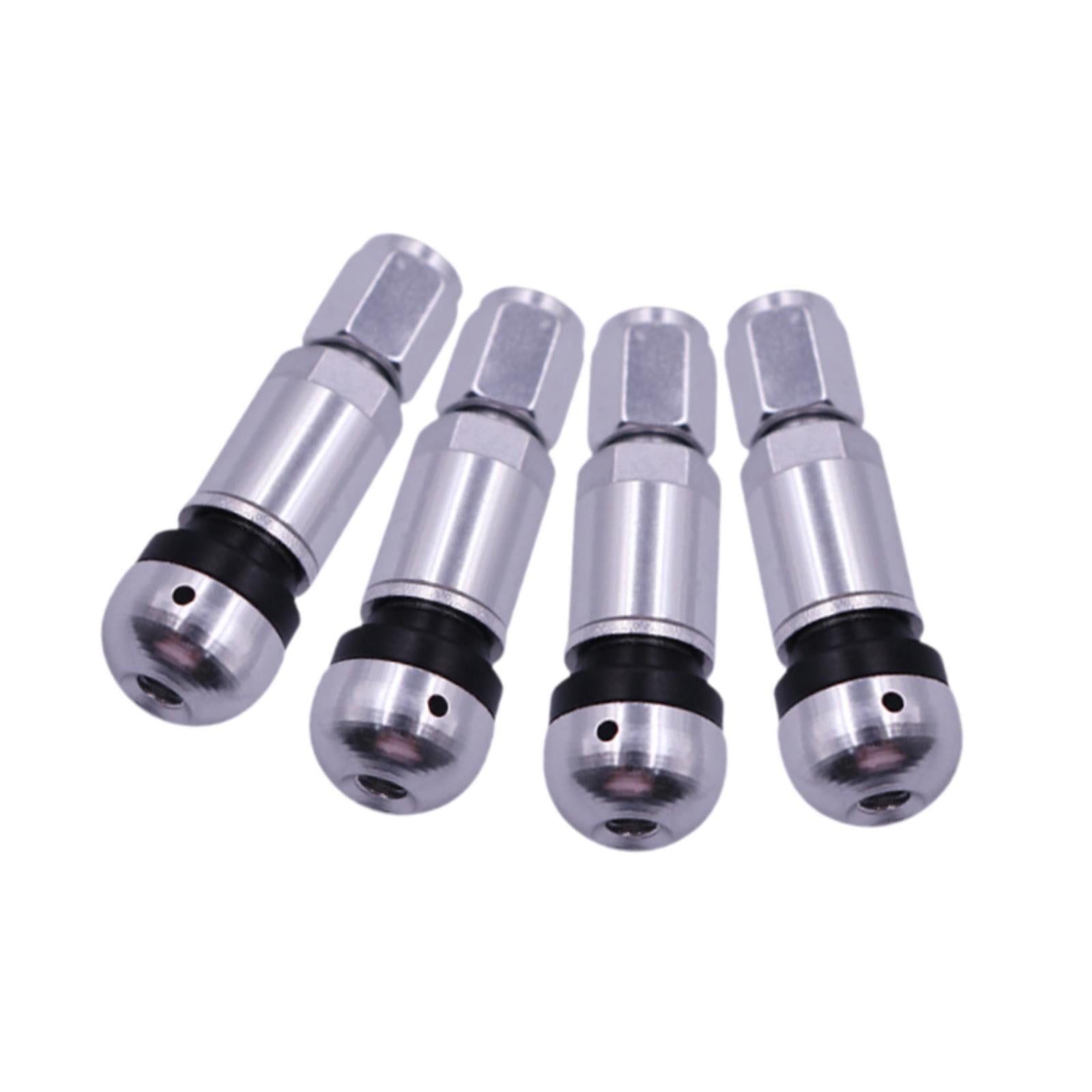 4 Pieces Bolt in Tire Valve Stem Caps Premium Car Accessories Aluminum Alloy