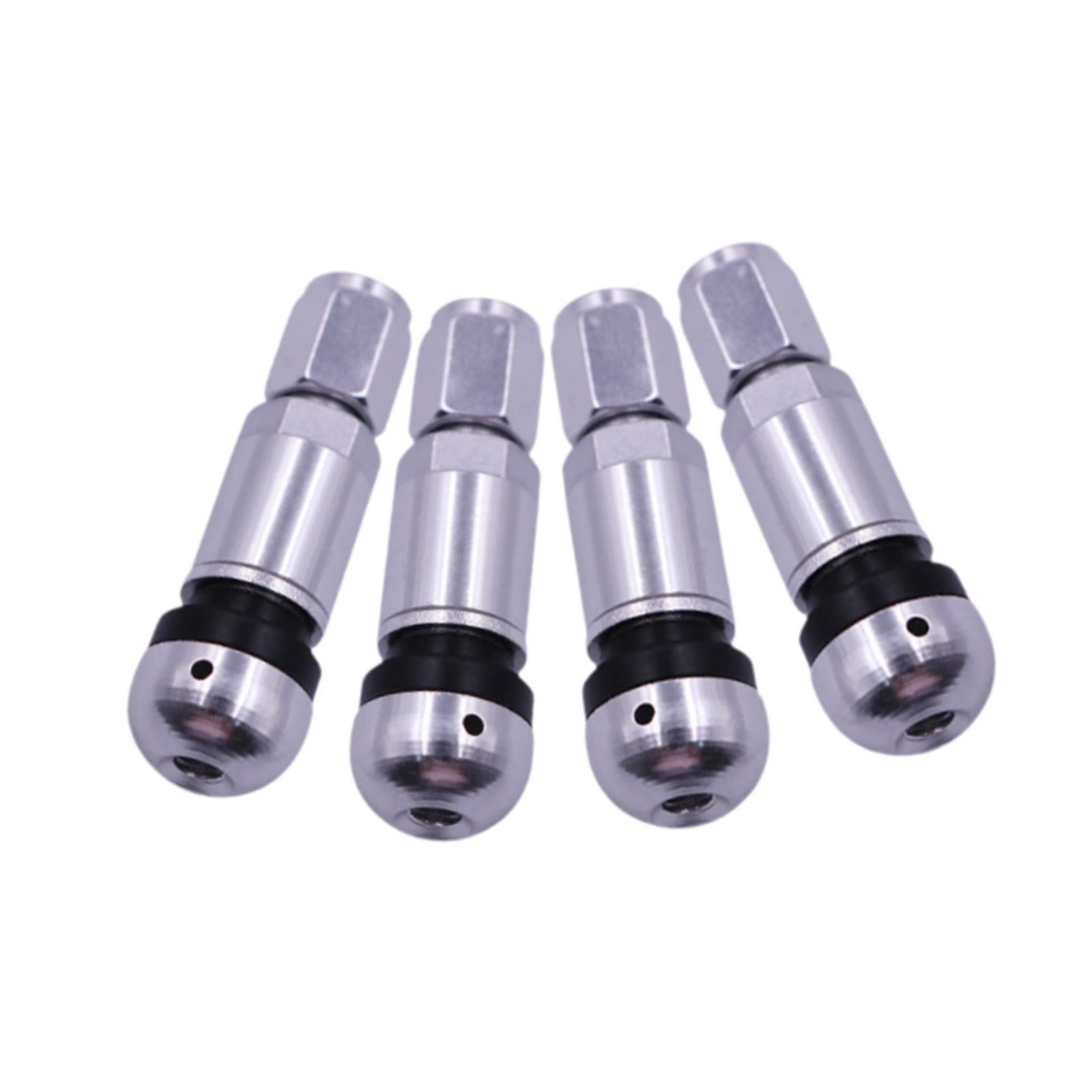 4 Pieces Bolt in Tire Valve Stem Caps Premium Car Accessories Aluminum Alloy
