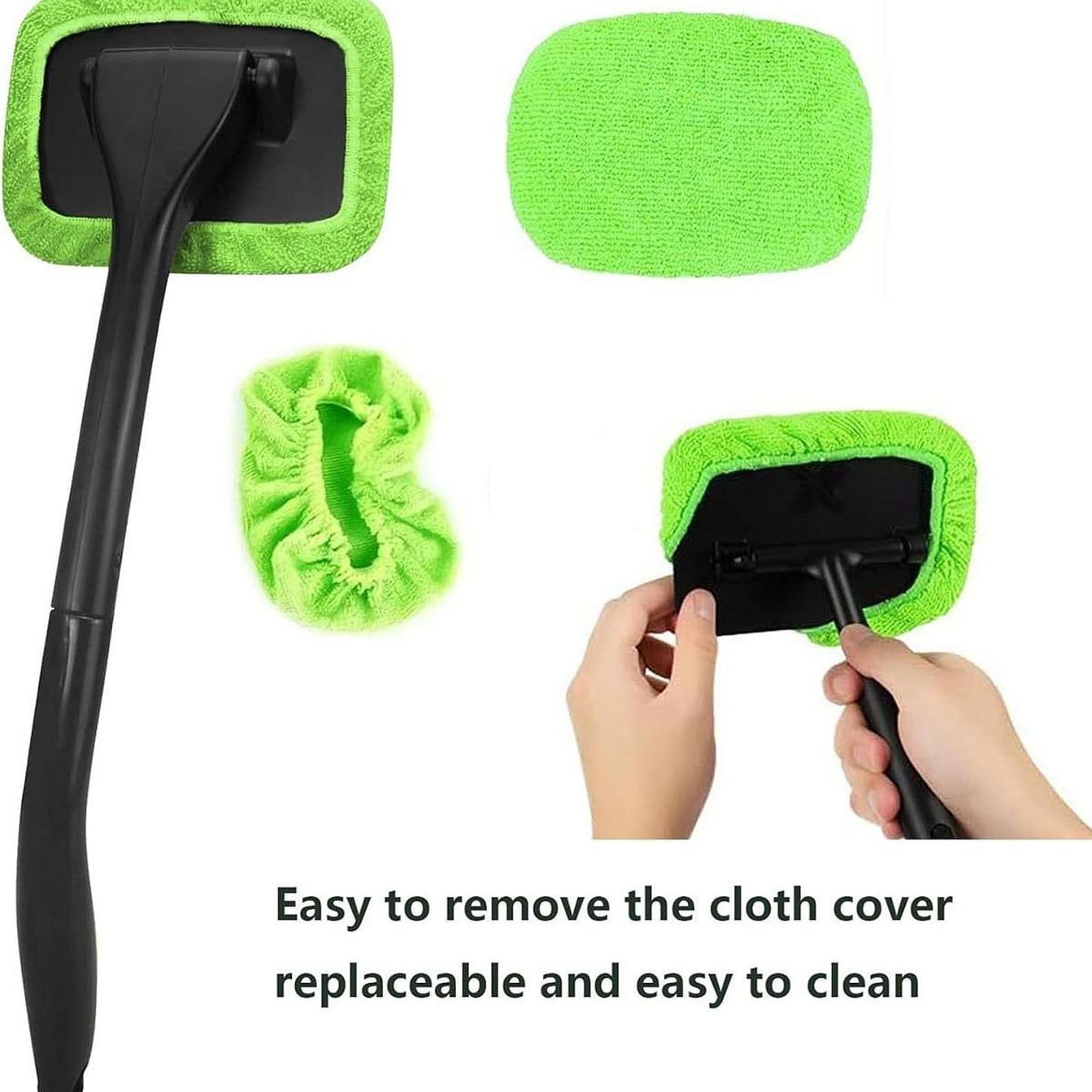 Car Windshield Cleaning Tool Reusable Easy to Use Professional Glass Cleaner Green