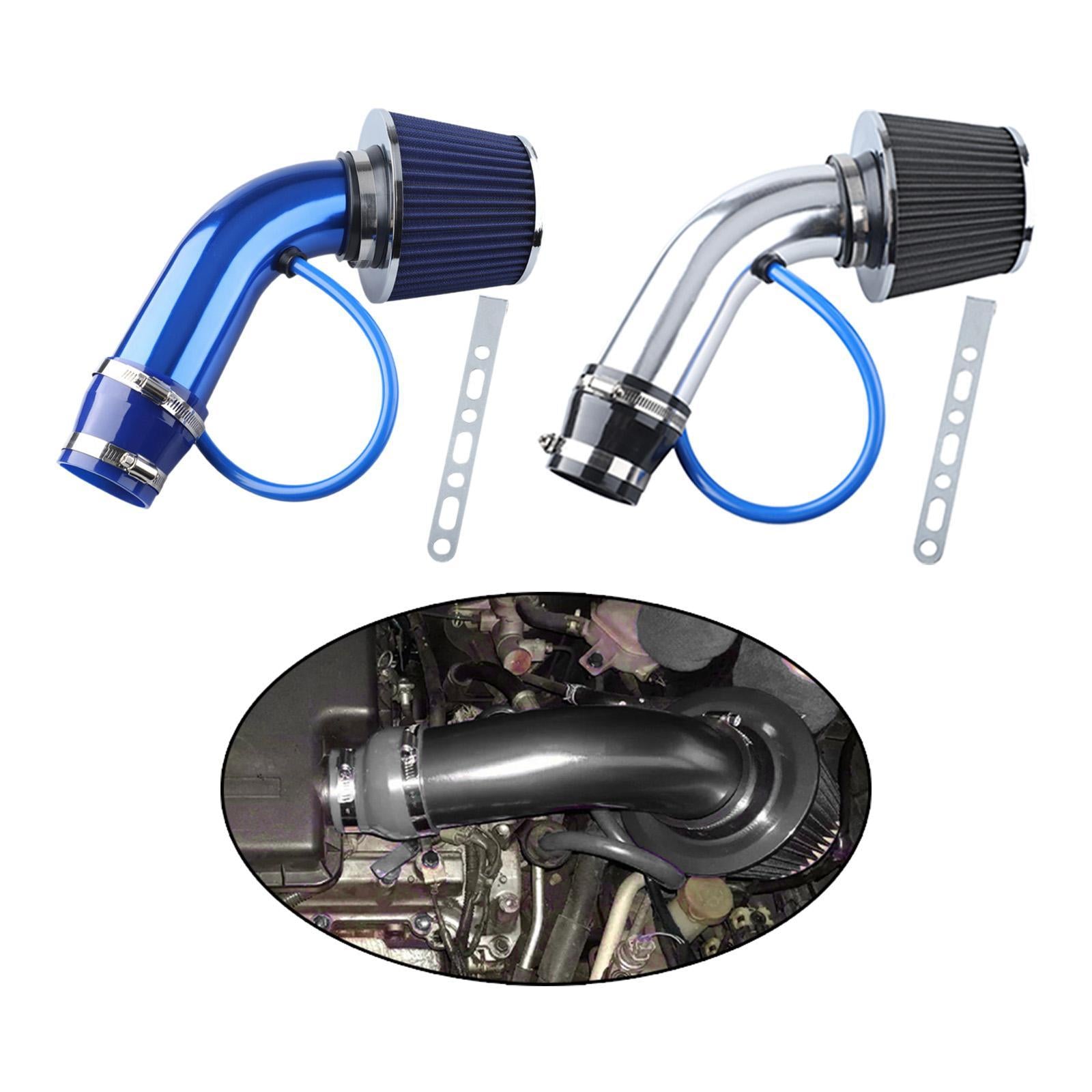 Cool Air Intake Set Easy to Install Aluminum Replacing Automotive 76mm 3inch Blue