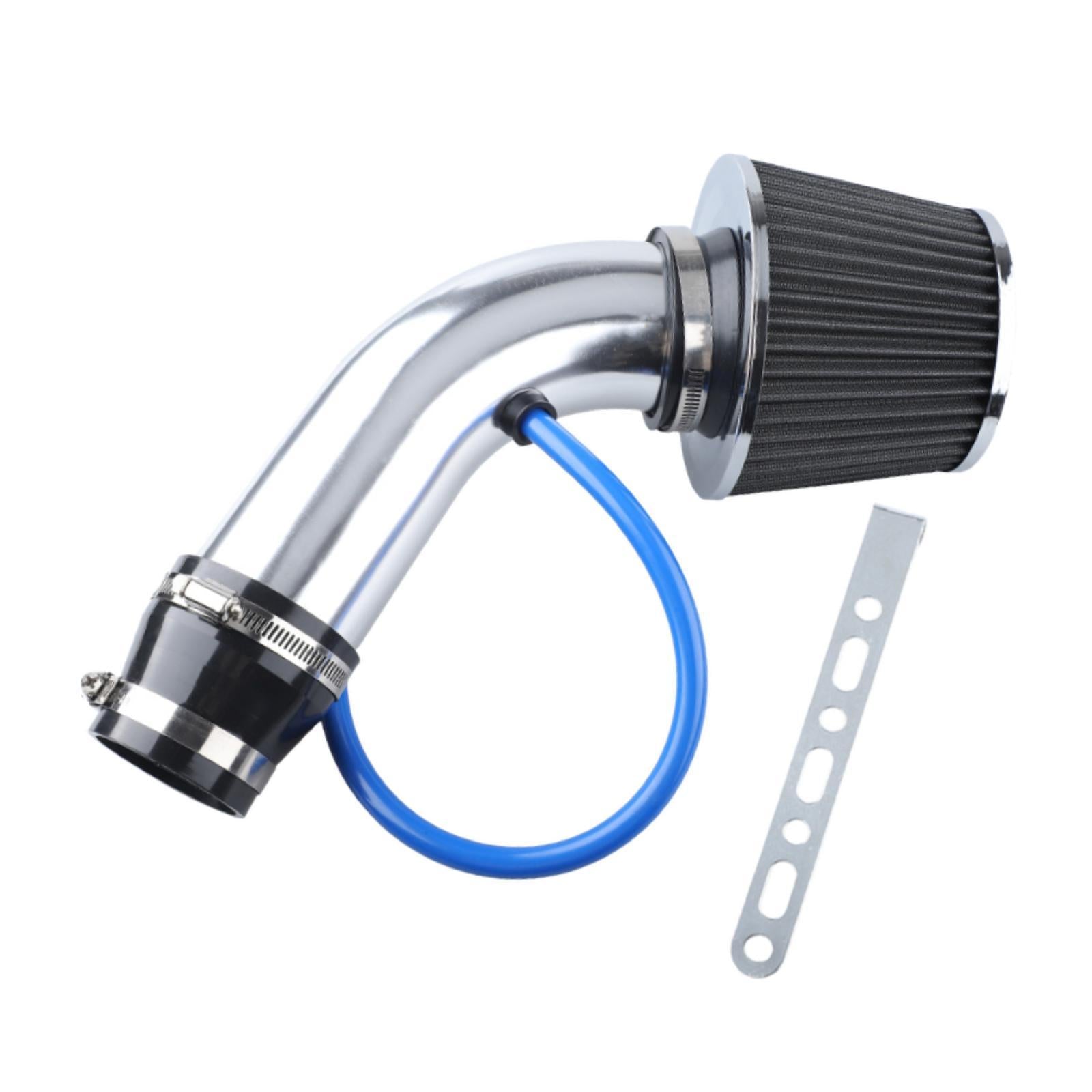 Cool Air Intake Set Easy to Install Aluminum Replacing Automotive 76mm 3inch Silver