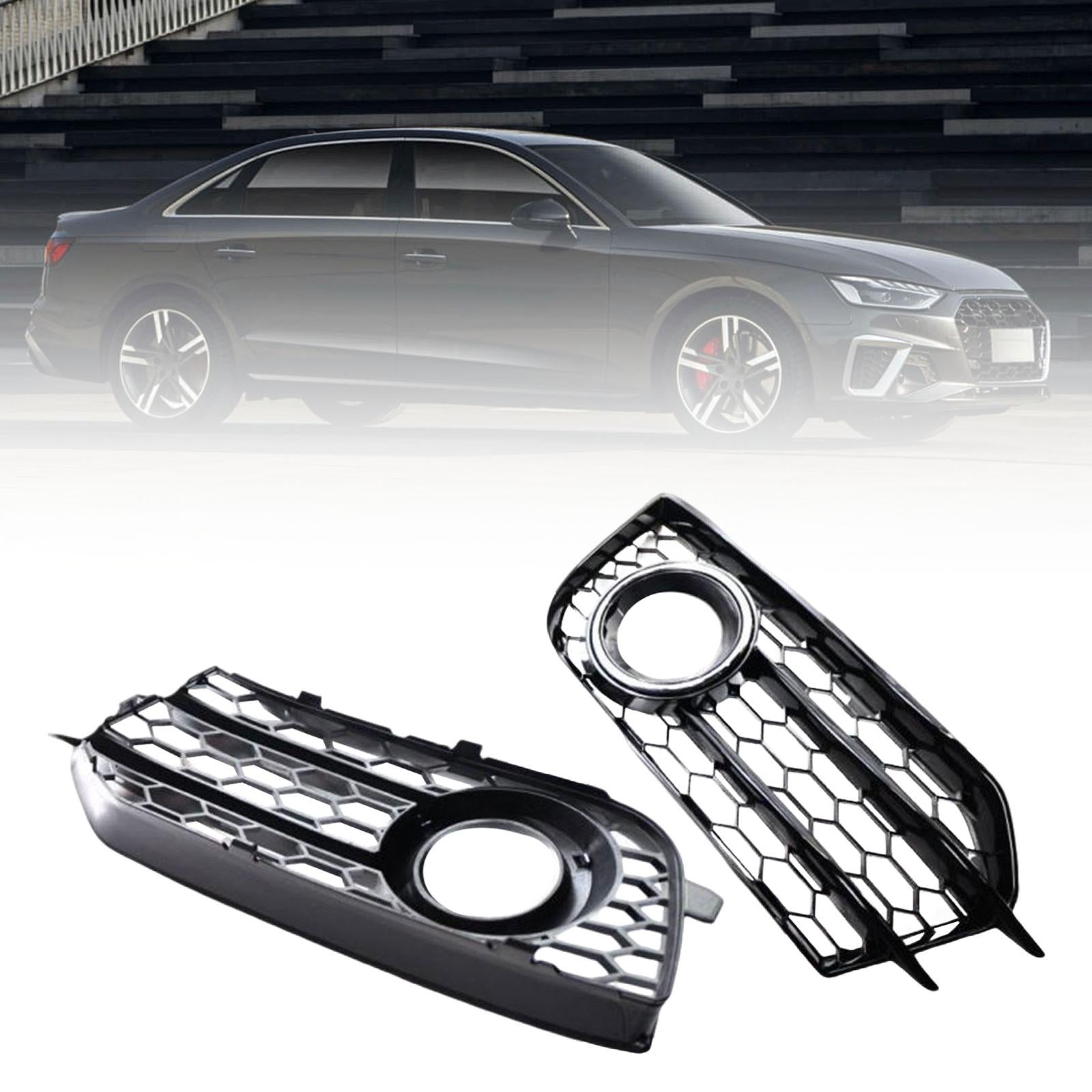 2x Front Bumper Fog Light Grille Covers 8x0807681A for Audi A1 8x 10-14