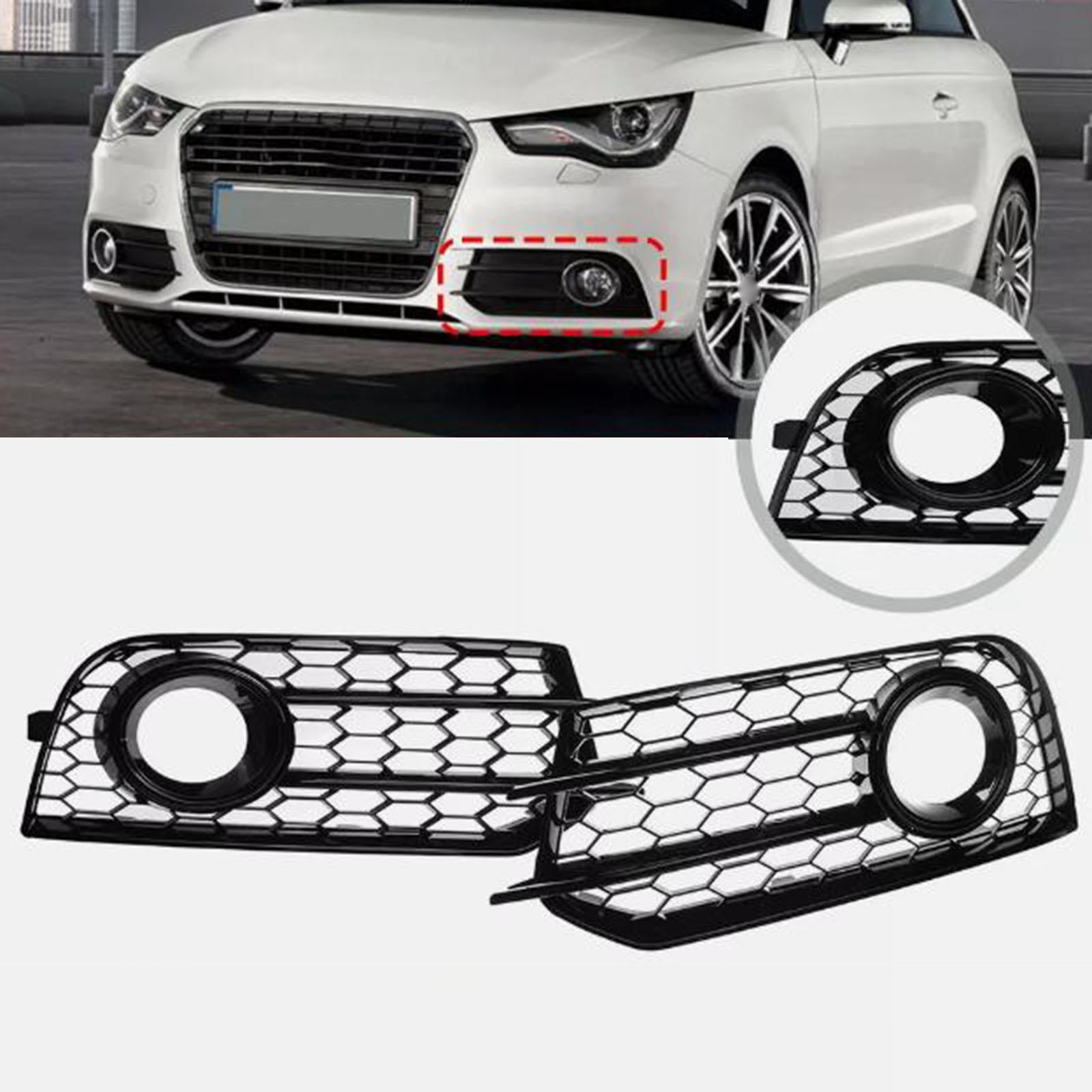 2x Front Bumper Fog Light Grille Covers 8x0807681A for Audi A1 8x 10-14