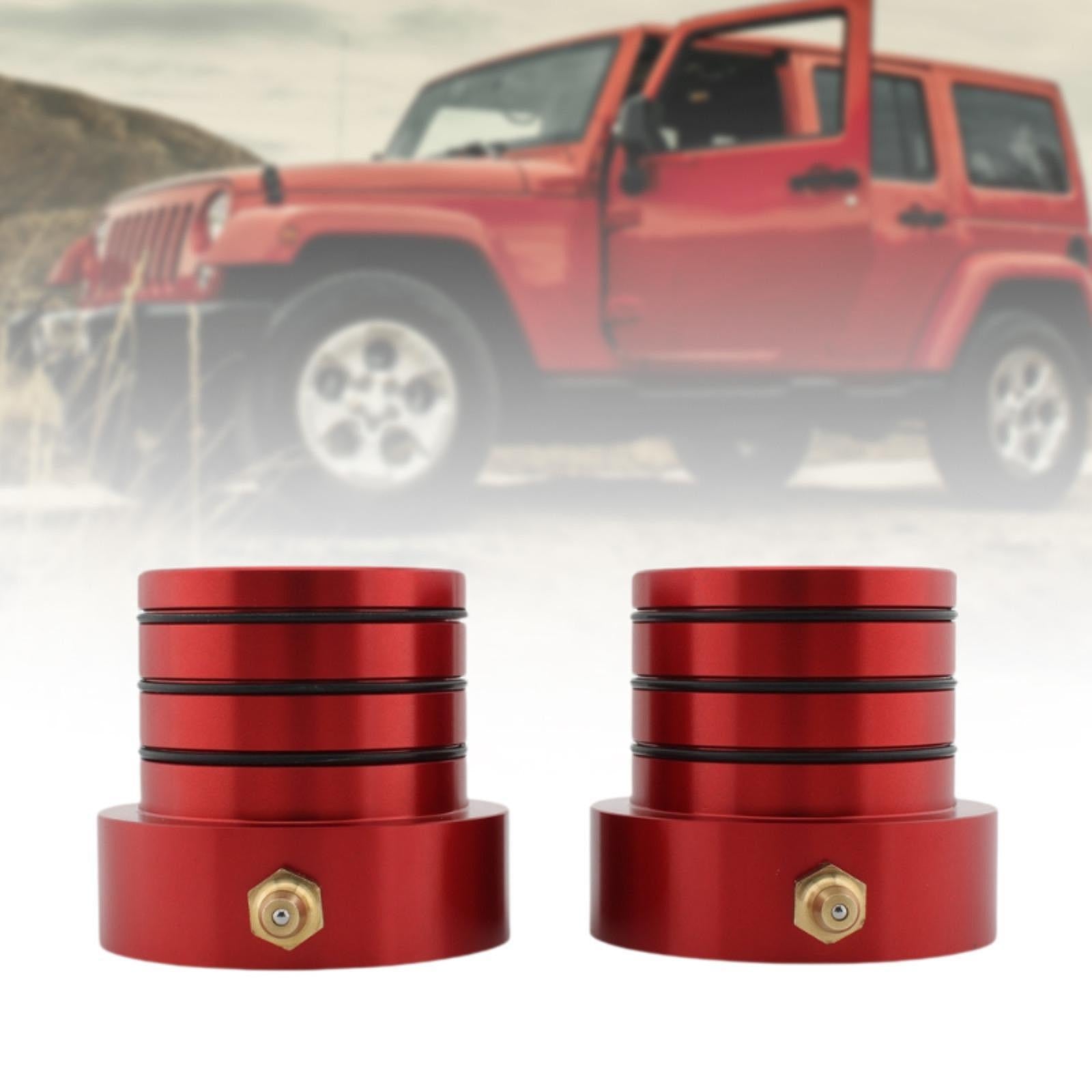 Front Axle Tube Seal Kit for Jeep Cherokee XJ 84-01 Wrangler Tjl 04-06 Red